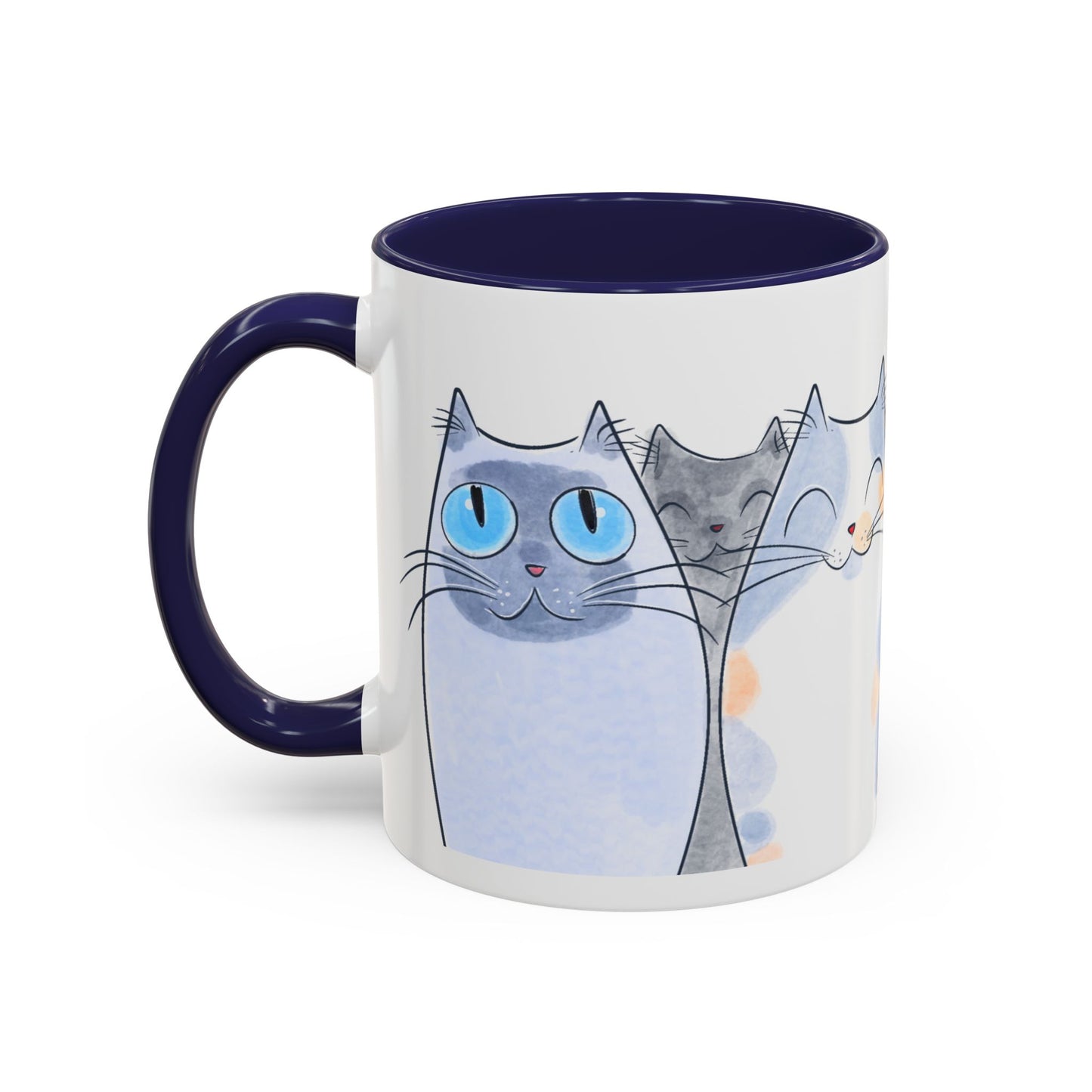 Whimsical Cat Accent Coffee Mug - Purrfect Gift for Cat Lovers