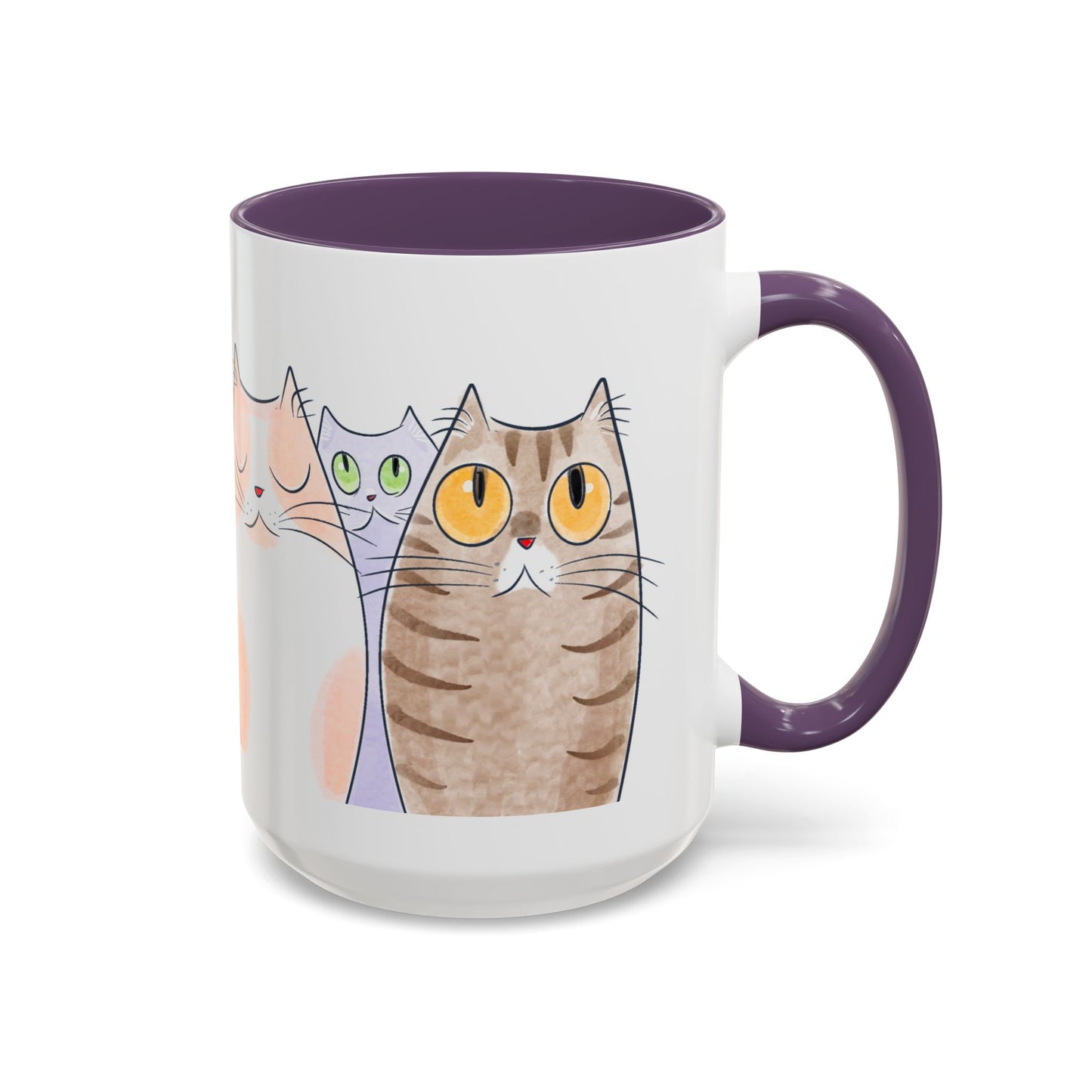 Whimsical Cat Accent Coffee Mug - Purrfect Gift for Cat Lovers