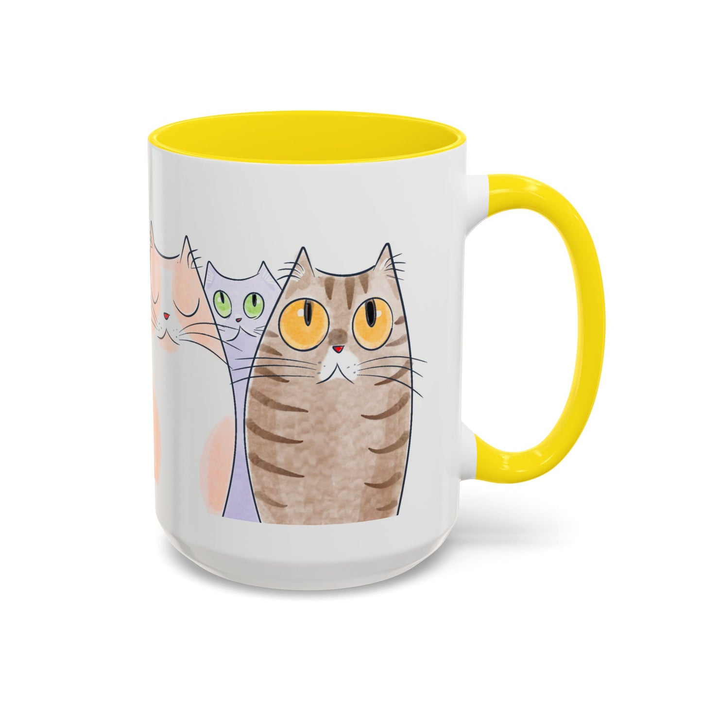 Whimsical Cat Accent Coffee Mug - Purrfect Gift for Cat Lovers