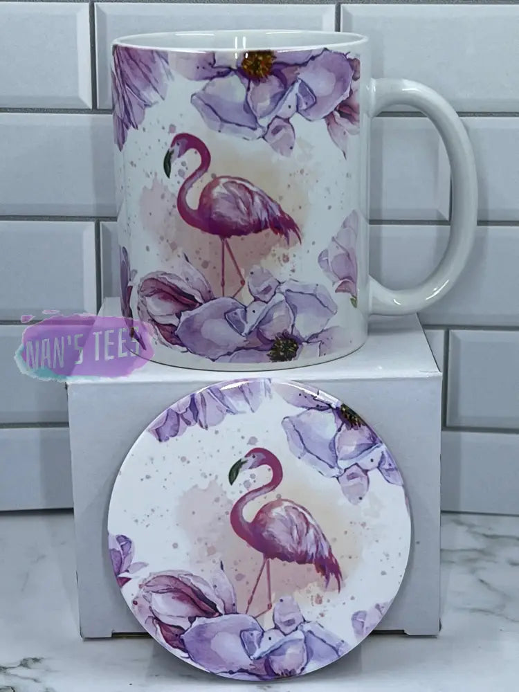 Summer flamingo pitcher and mug outlets set