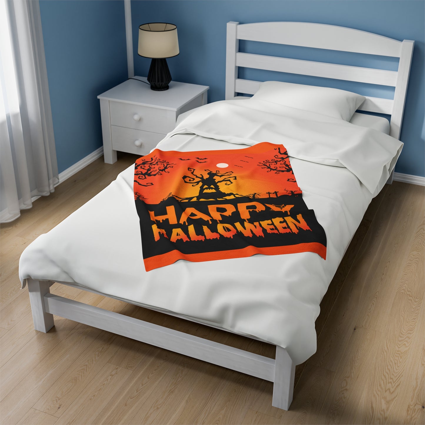 Velveteen Plush Blanket | This is My Halloween Movie Watching Blanket | Gift for Her | Gift for Him | Soft Touch Throw Blanket