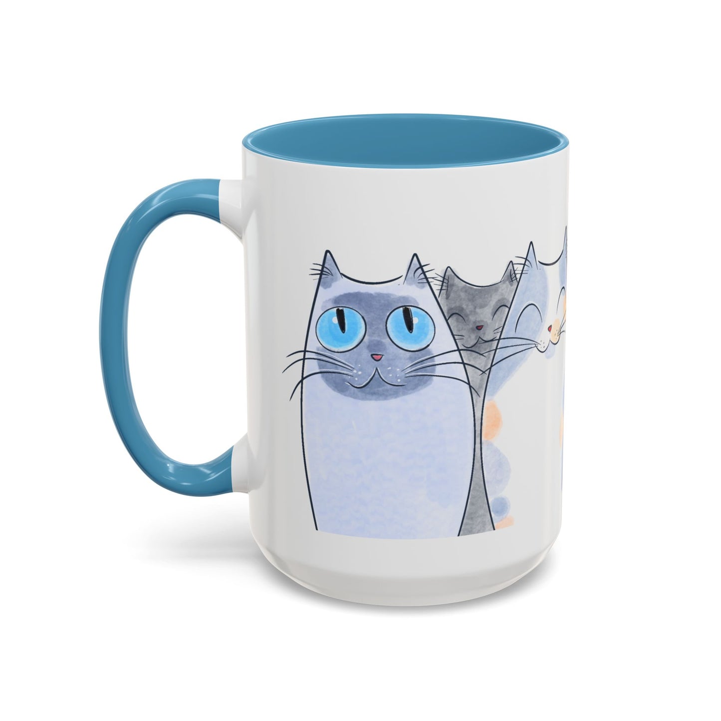 Whimsical Cat Accent Coffee Mug - Purrfect Gift for Cat Lovers