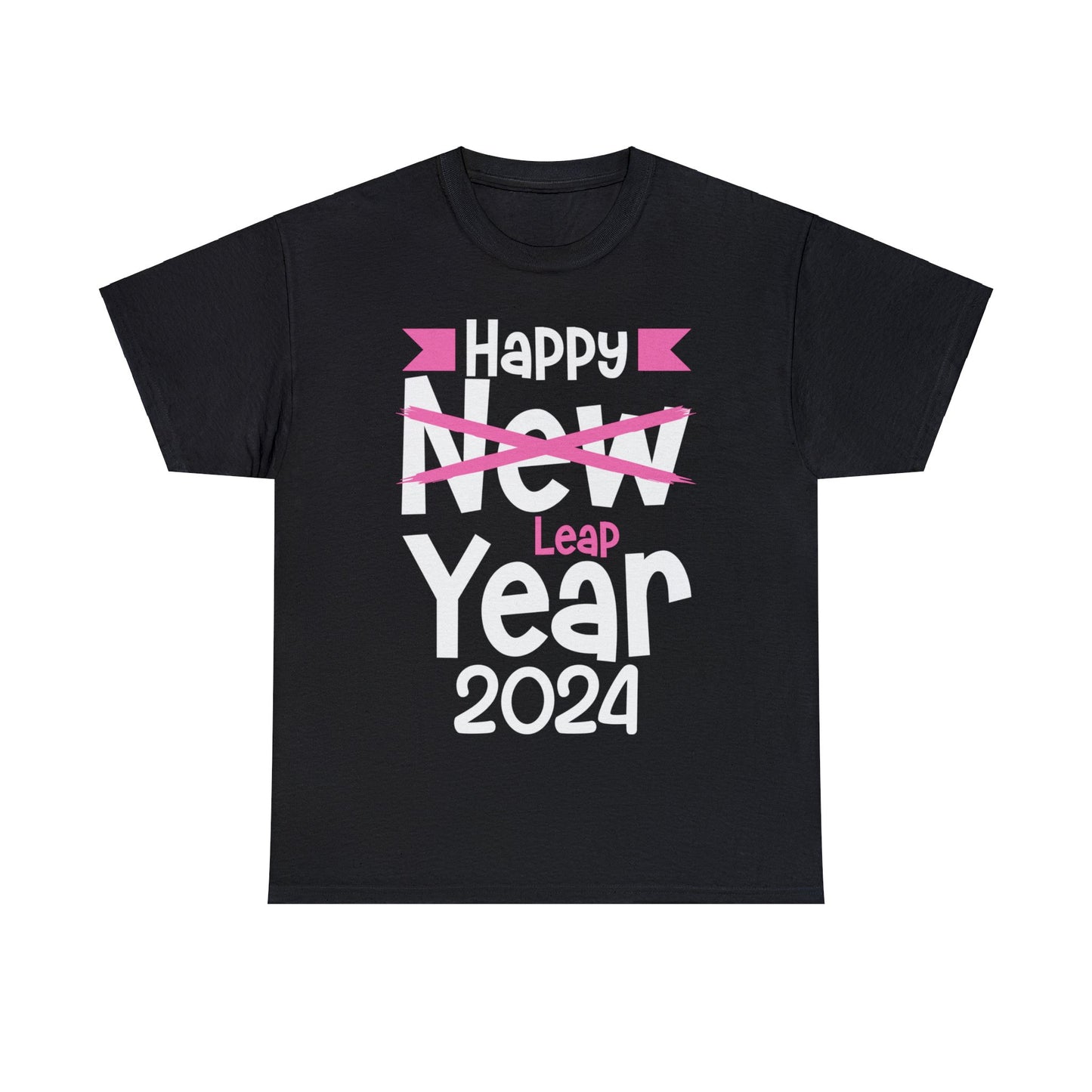 Happy Leap Year 2024 | Graphic Short Sleeve Unisex Heavy Cotton Tee