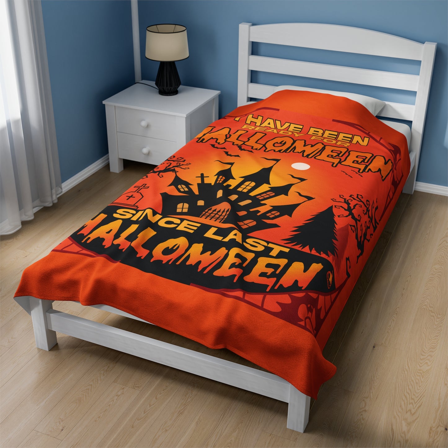 Velveteen Plush Blanket | This is My Halloween Movie Watching Blanket | Gift for Her | Gift for Him | Soft Touch Throw Blanket