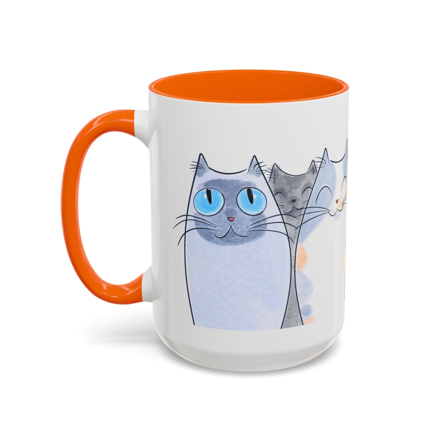 Whimsical Cat Accent Coffee Mug - Purrfect Gift for Cat Lovers