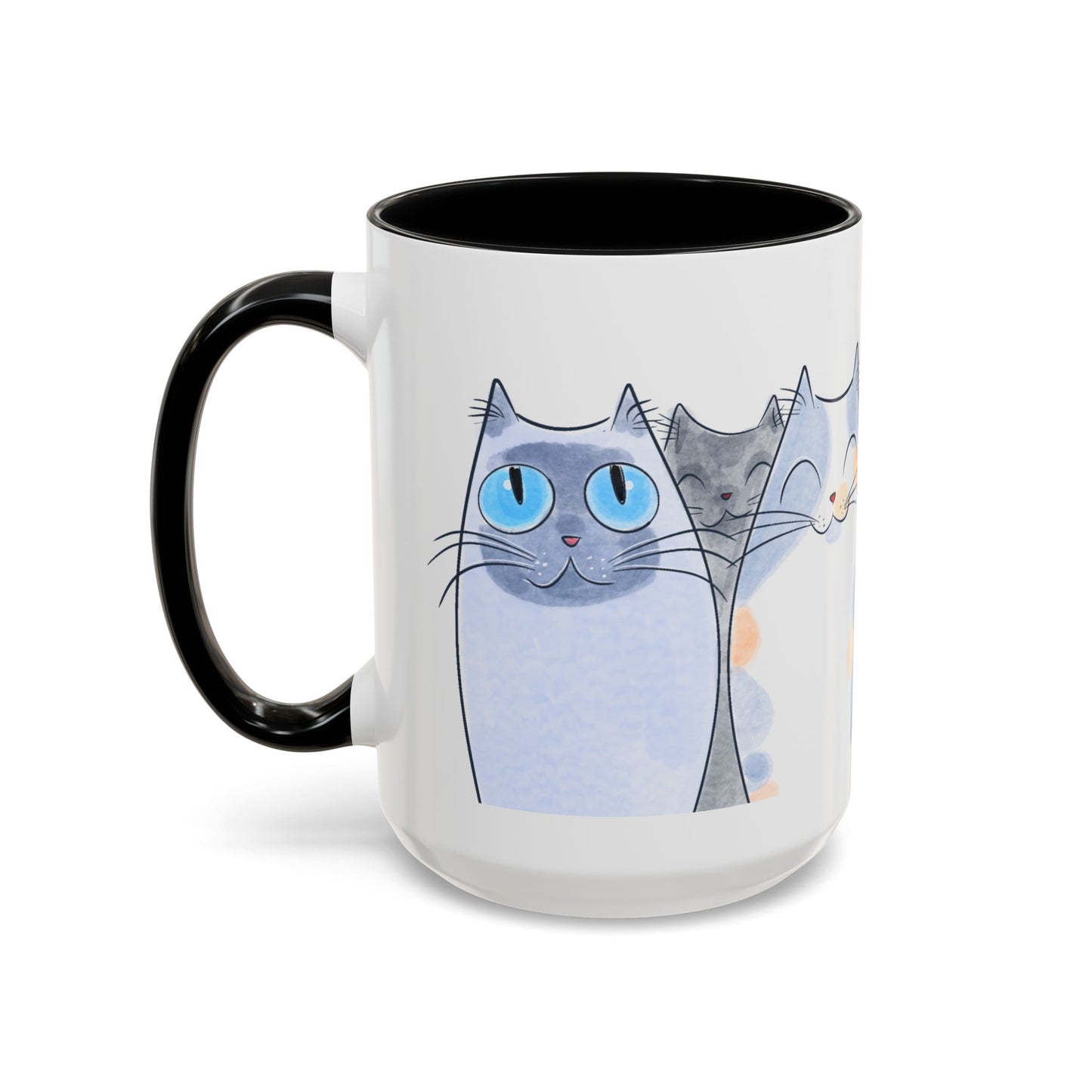Whimsical Cat Accent Coffee Mug - Purrfect Gift for Cat Lovers