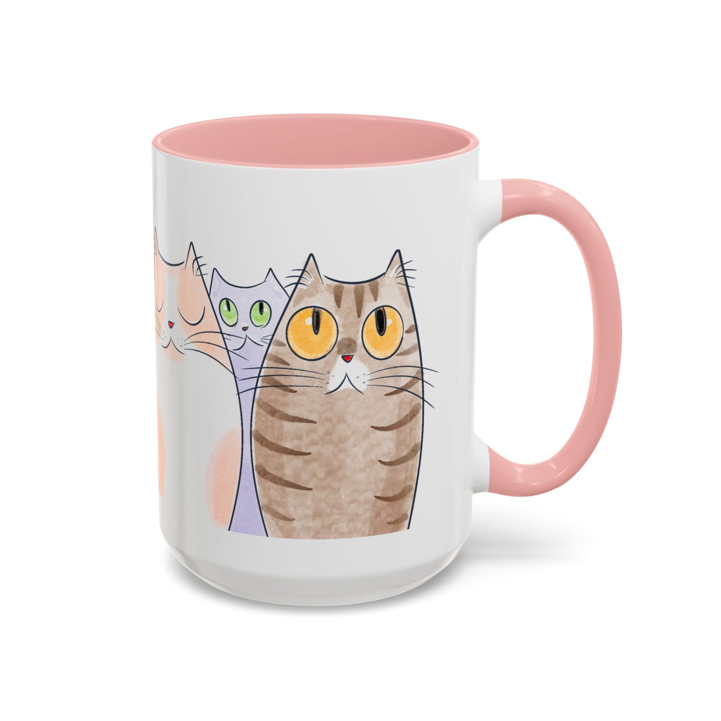 Whimsical Cat Accent Coffee Mug - Purrfect Gift for Cat Lovers