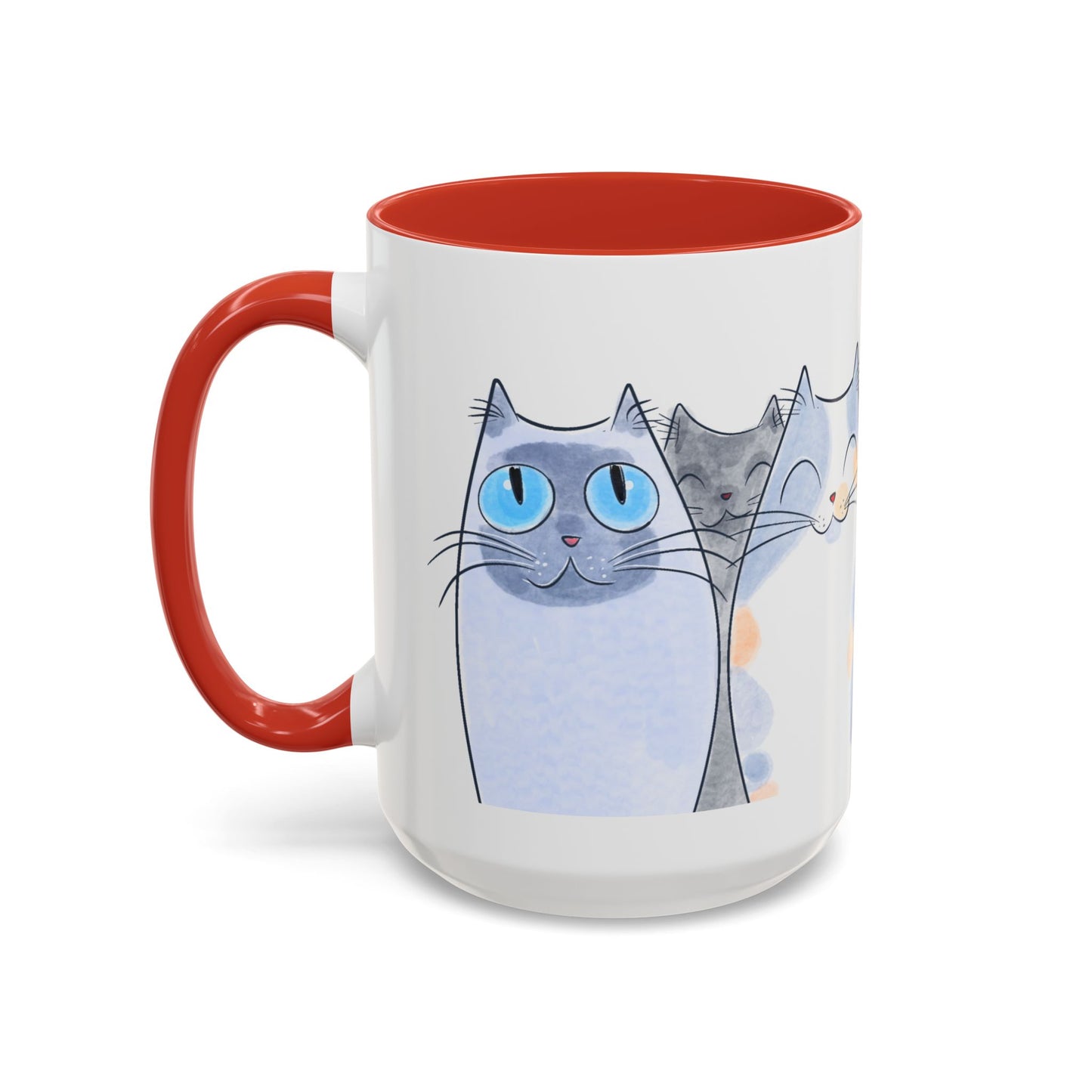 Whimsical Cat Accent Coffee Mug - Purrfect Gift for Cat Lovers