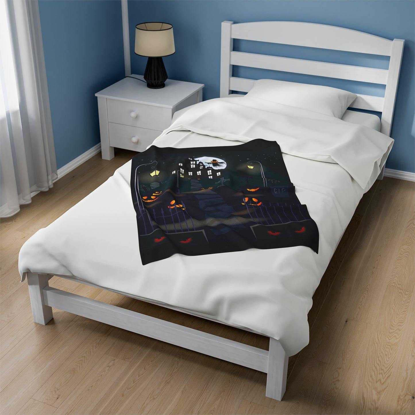 Velveteen Plush Blanket | This is My Halloween Movie Watching Blanket | Gift for Her | Gift for Him | Soft Touch Throw Blanket