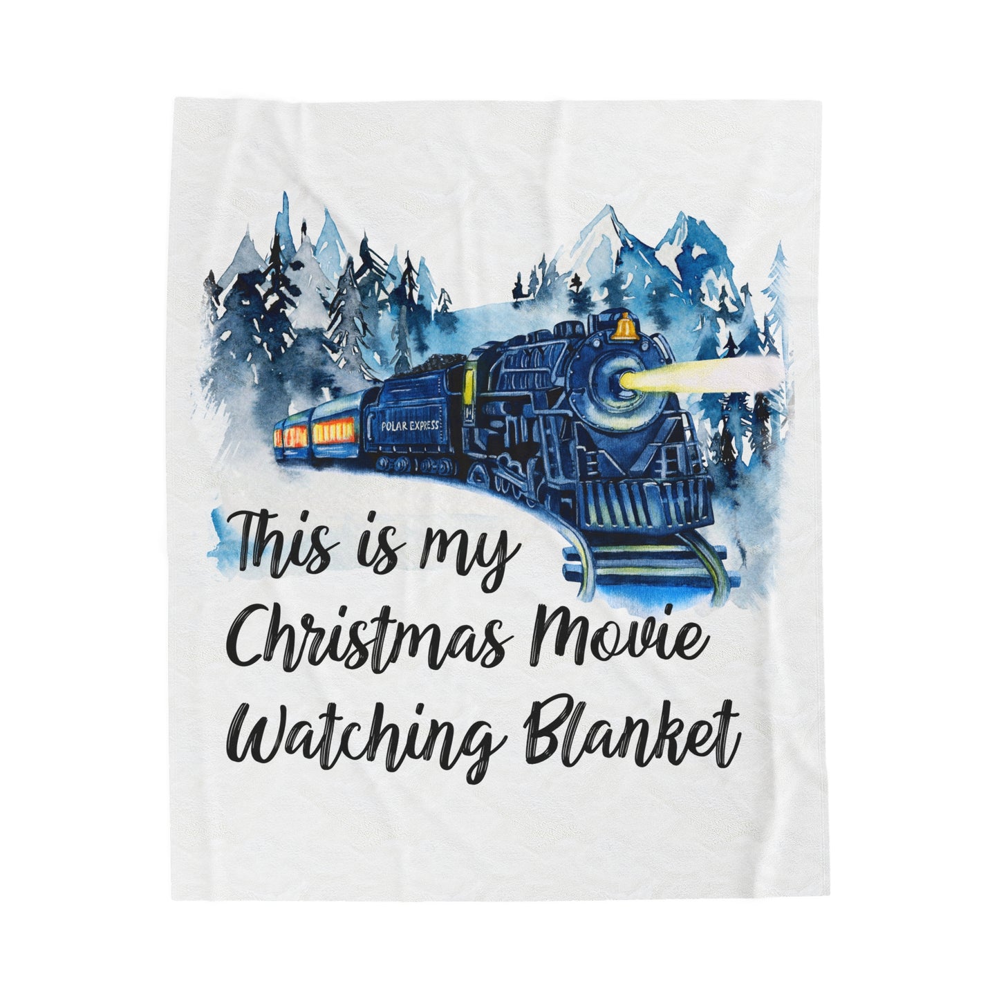 Velveteen Plush Blanket | This is My Christmas Movie Watching Blanket | Gift for Her | Gift for Him | Soft Touch Throw Blanket