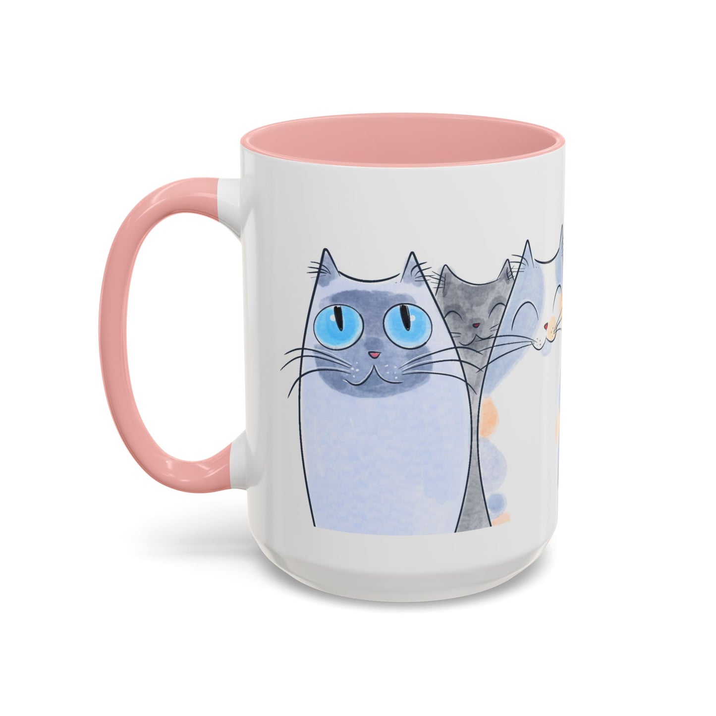 Whimsical Cat Accent Coffee Mug - Purrfect Gift for Cat Lovers