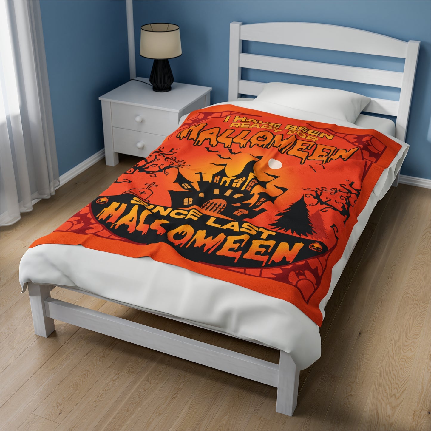 Velveteen Plush Blanket | This is My Halloween Movie Watching Blanket | Gift for Her | Gift for Him | Soft Touch Throw Blanket