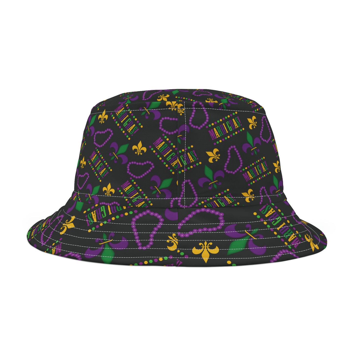 Mardi Gras Bucket Hat | New Orleans Hat | NOLA Hat | Fat Tuesday Hat