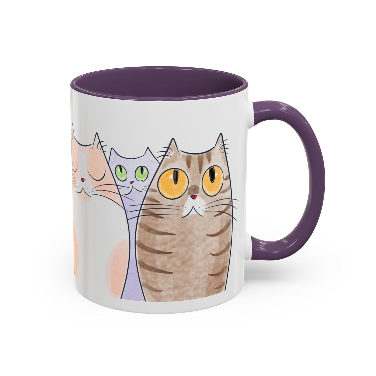 Whimsical Cat Accent Coffee Mug - Purrfect Gift for Cat Lovers
