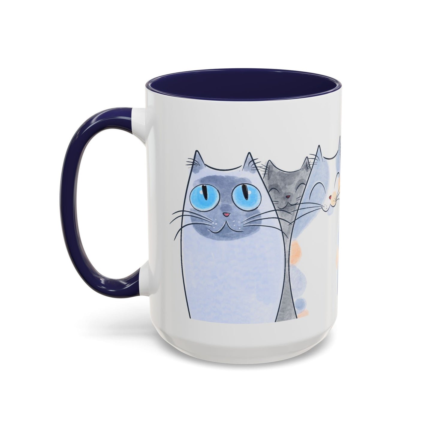 Whimsical Cat Accent Coffee Mug - Purrfect Gift for Cat Lovers