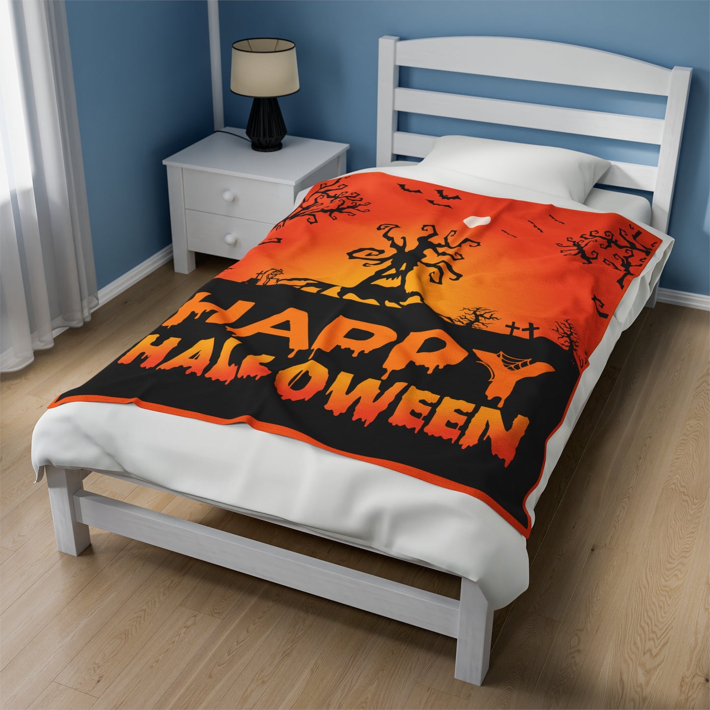 Velveteen Plush Blanket | This is My Halloween Movie Watching Blanket | Gift for Her | Gift for Him | Soft Touch Throw Blanket