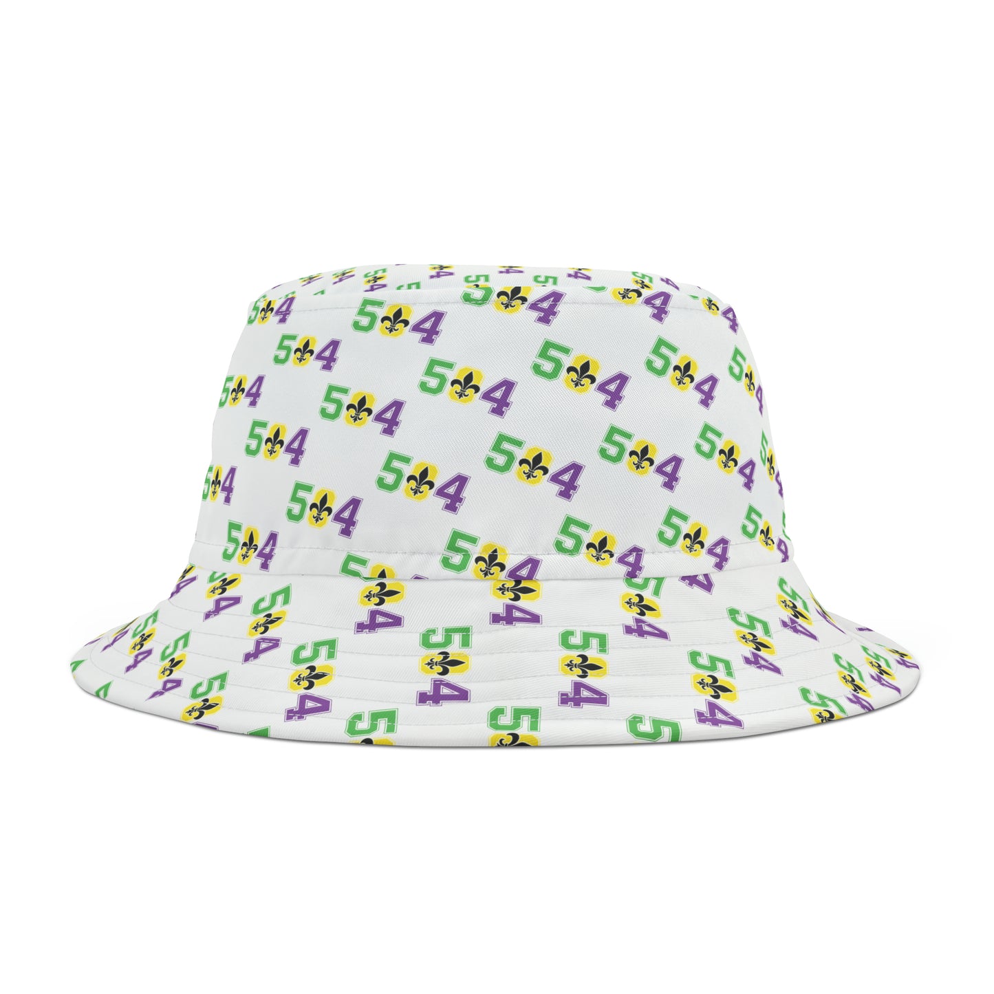 Mardi Gras 504 Bucket Hat | New Orleans Hat | NOLA Hat | Fat Tuesday Hat