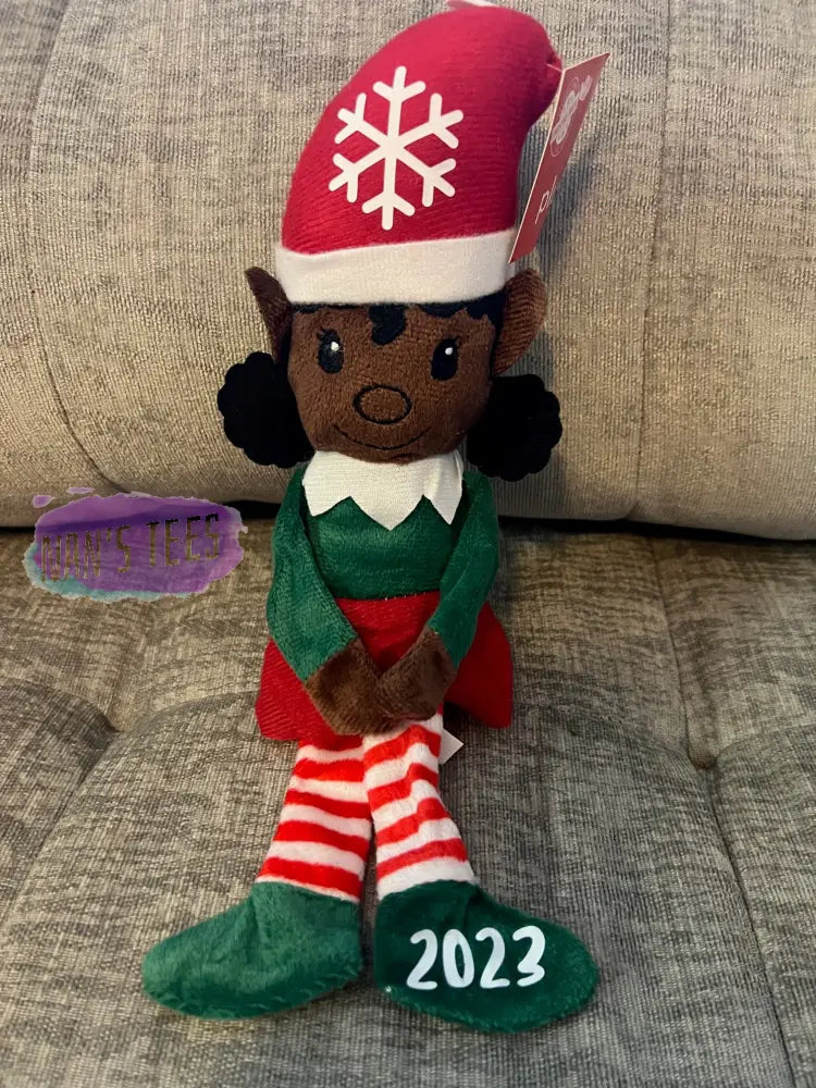 2023 Christmas Elf | Skin Tones Light Medium Dark Gender Boy Girl / Stuffed Toy