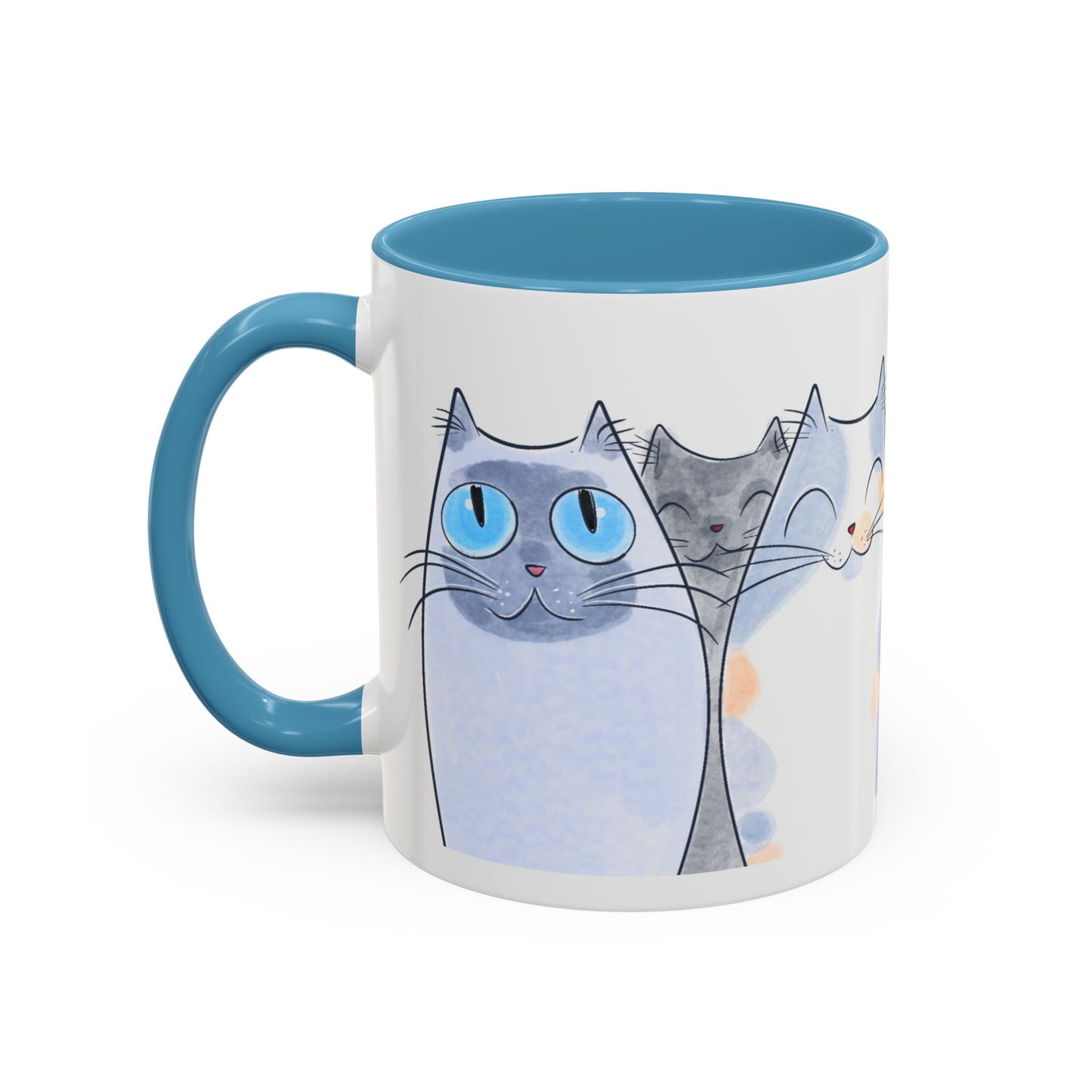 Whimsical Cat Accent Coffee Mug - Purrfect Gift for Cat Lovers