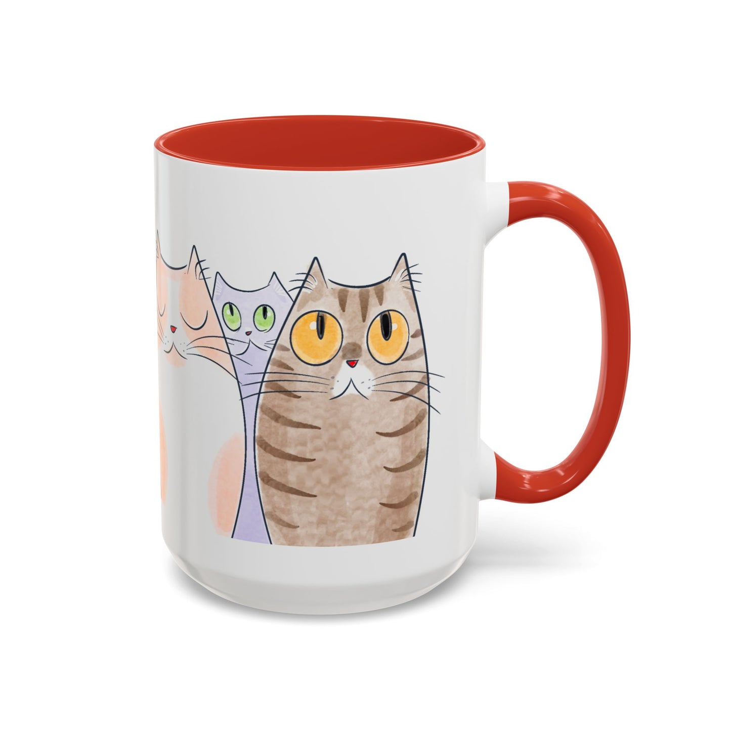 Whimsical Cat Accent Coffee Mug - Purrfect Gift for Cat Lovers