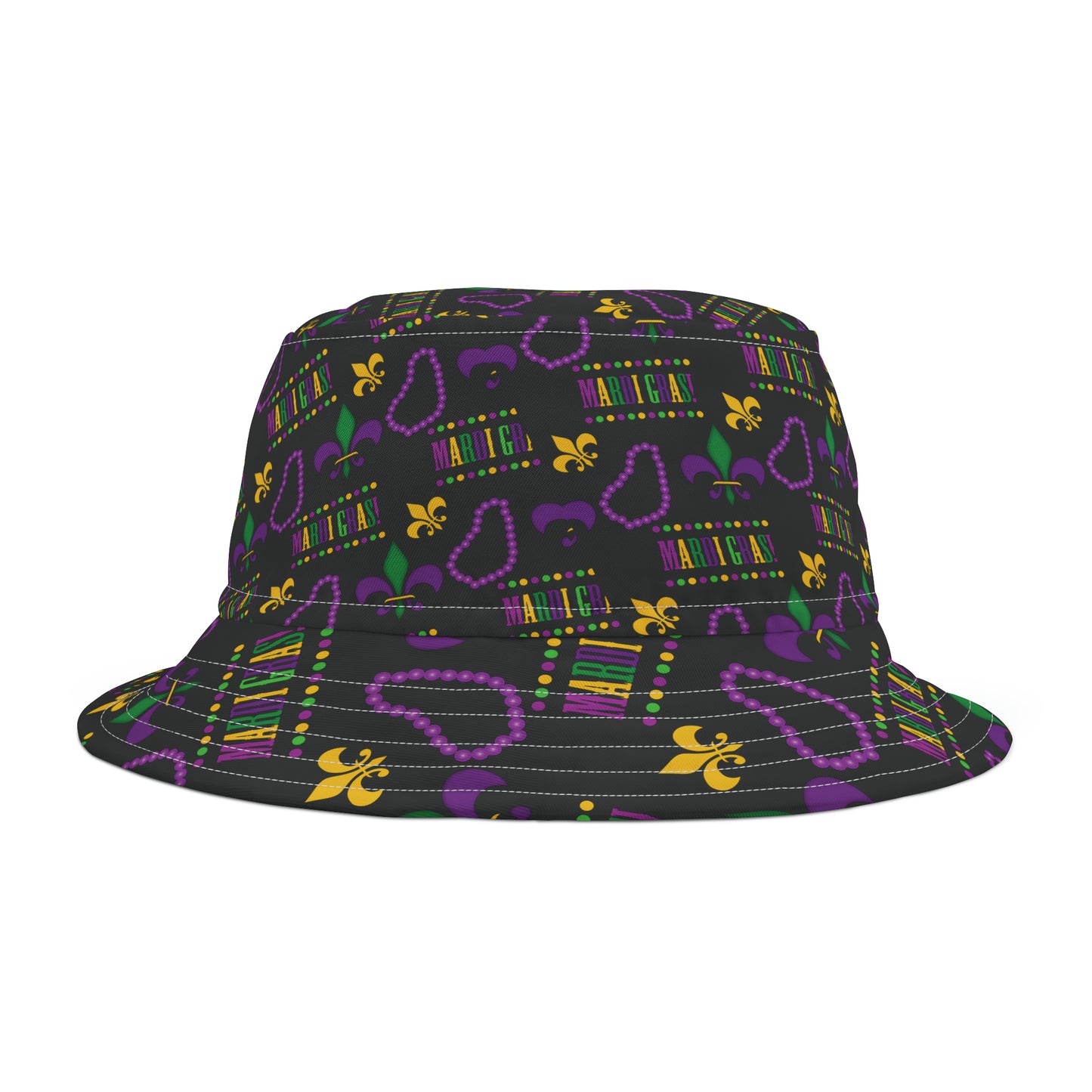 Mardi Gras Bucket Hat | New Orleans Hat | NOLA Hat | Fat Tuesday Hat