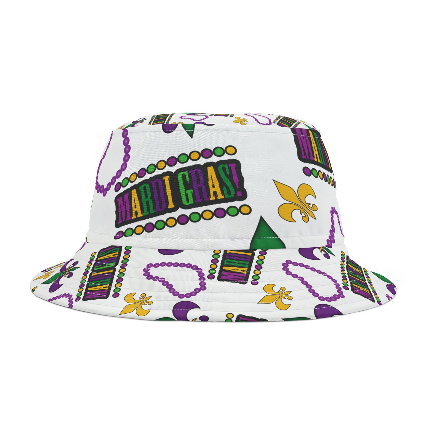 Mardi Gras Bucket Hat | New Orleans Hat | NOLA Hat | Fat Tuesday Hat | Bucket Hat