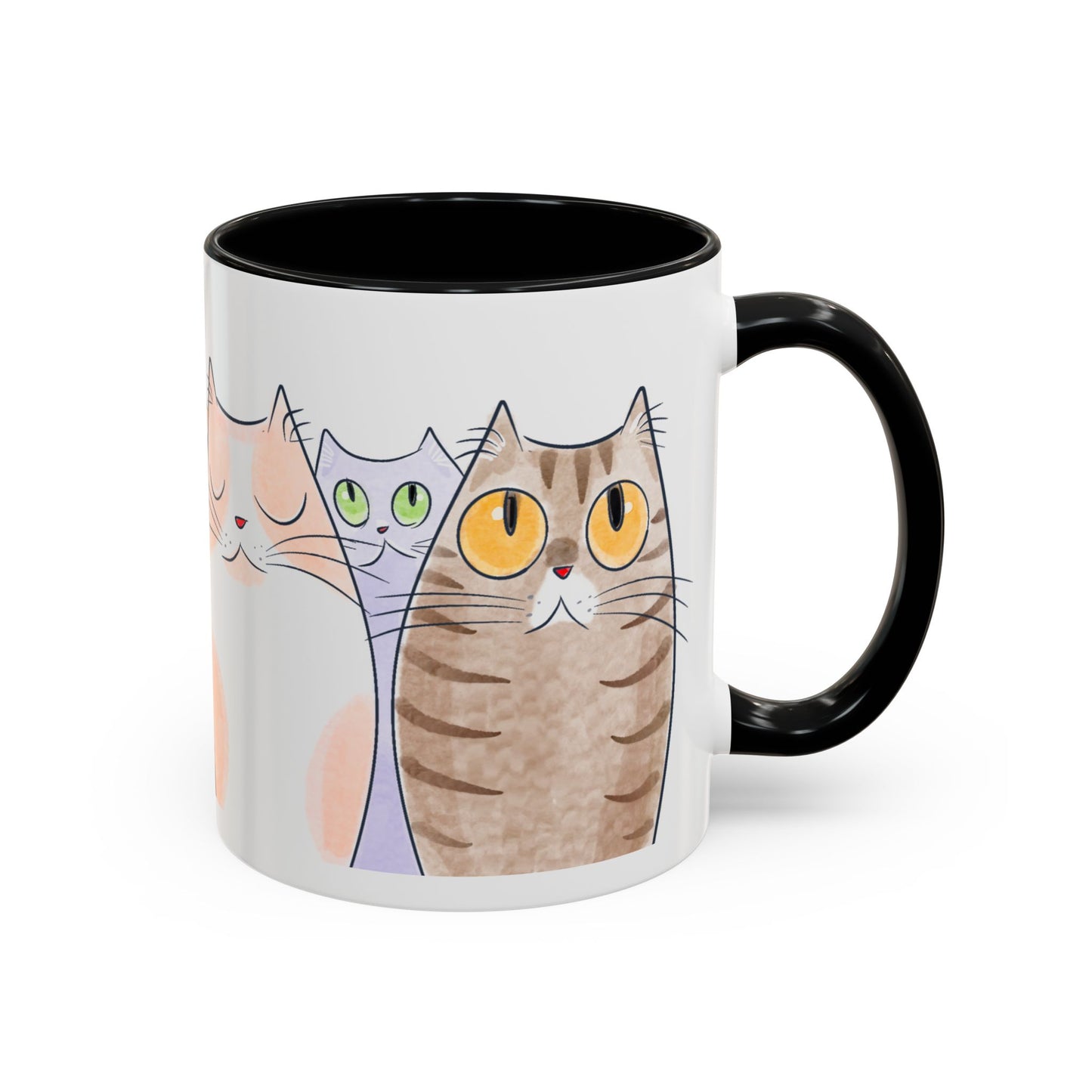 Whimsical Cat Accent Coffee Mug - Purrfect Gift for Cat Lovers