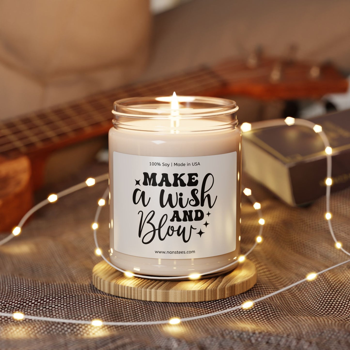 Make a Wish and Blow Scented Soy Candle | 9oz | Perfect Gift for Celebrations and Relaxation