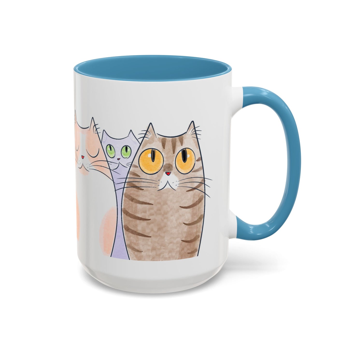 Whimsical Cat Accent Coffee Mug - Purrfect Gift for Cat Lovers