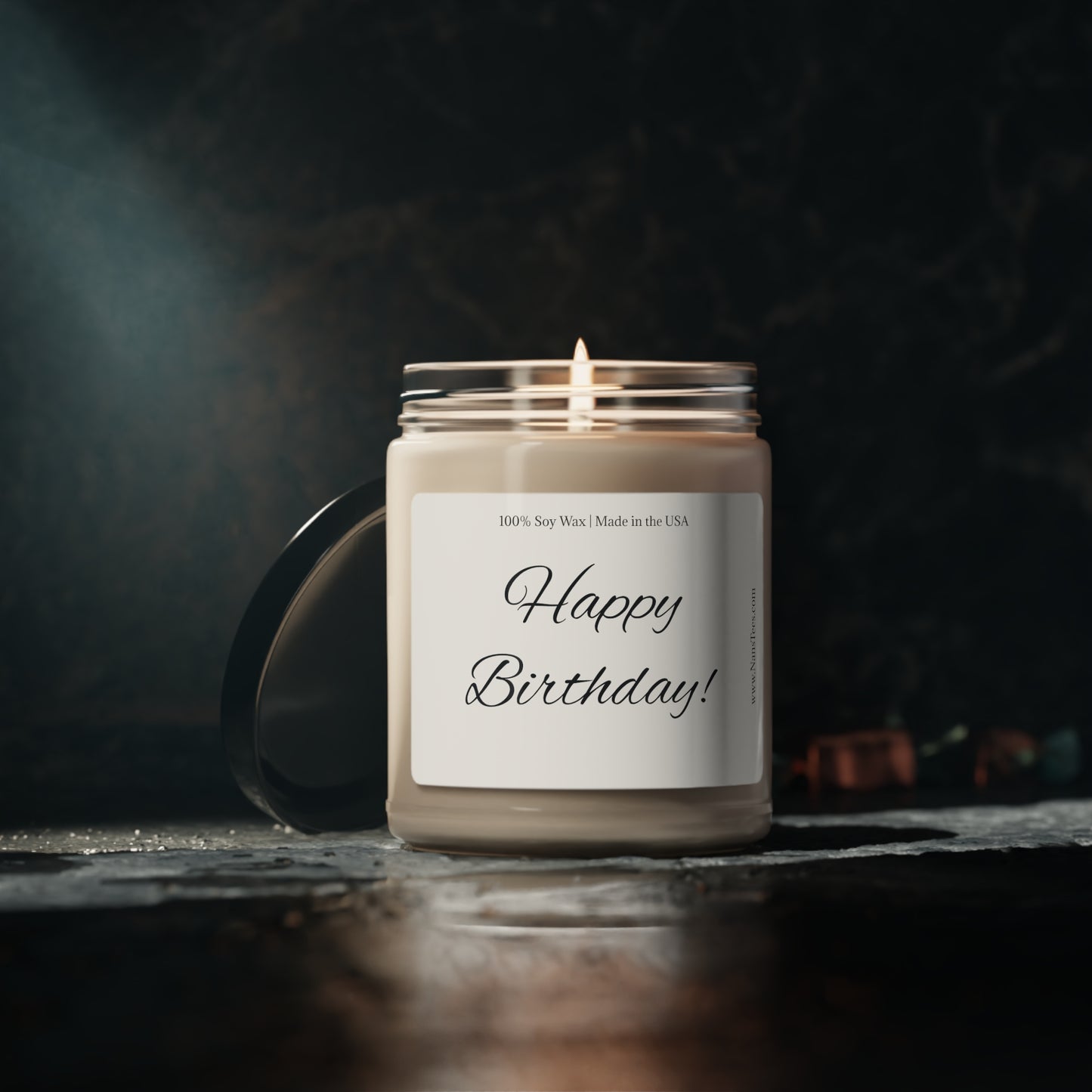 Happy Birthday Candle | Unique Happy Birthday Gifts for Women | Happy Birthday Gifts for Her | Eco-Friendly | 9oz Scented Soy Candle | 9oz