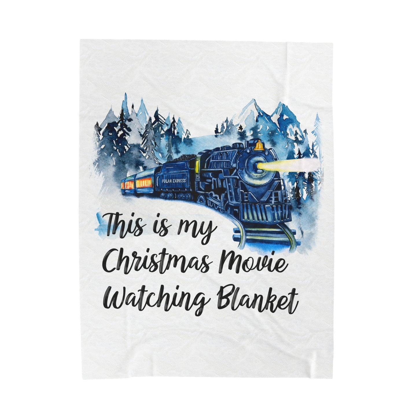 Velveteen Plush Blanket | This is My Christmas Movie Watching Blanket | Gift for Her | Gift for Him | Soft Touch Throw Blanket