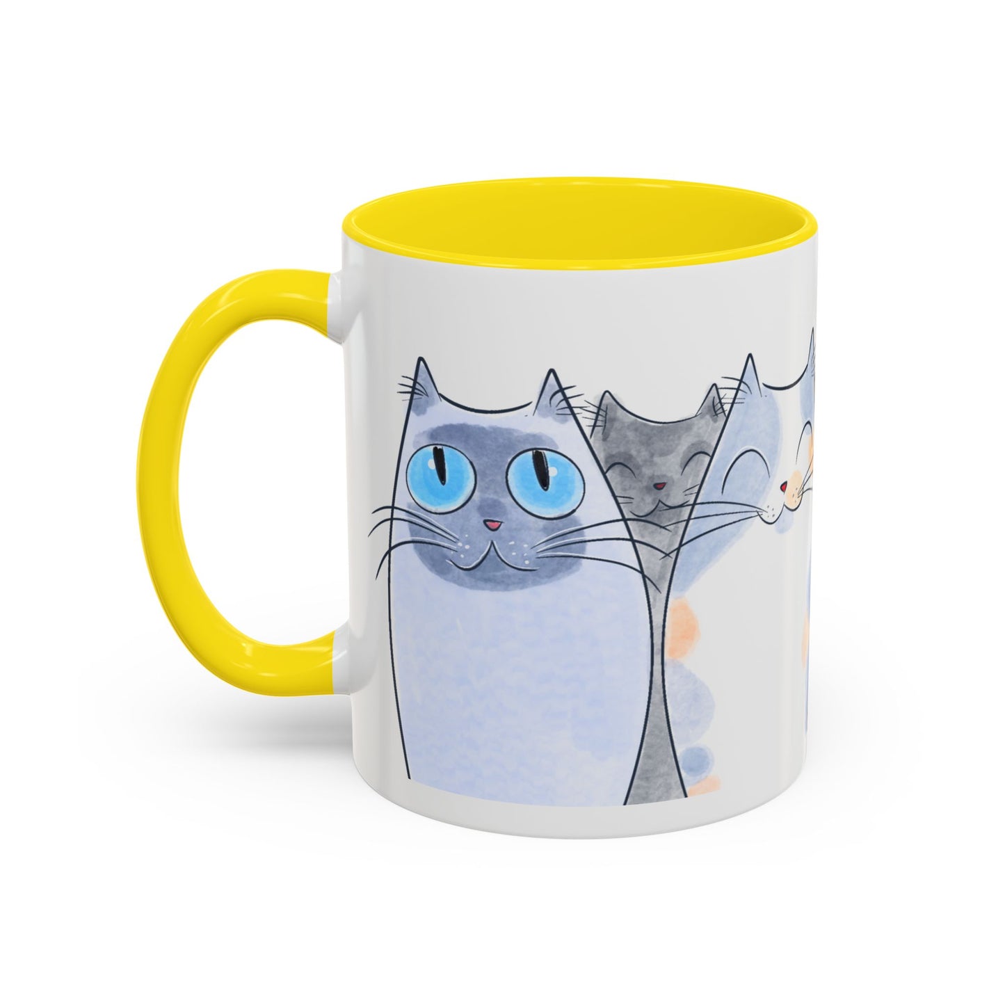 Whimsical Cat Accent Coffee Mug - Purrfect Gift for Cat Lovers