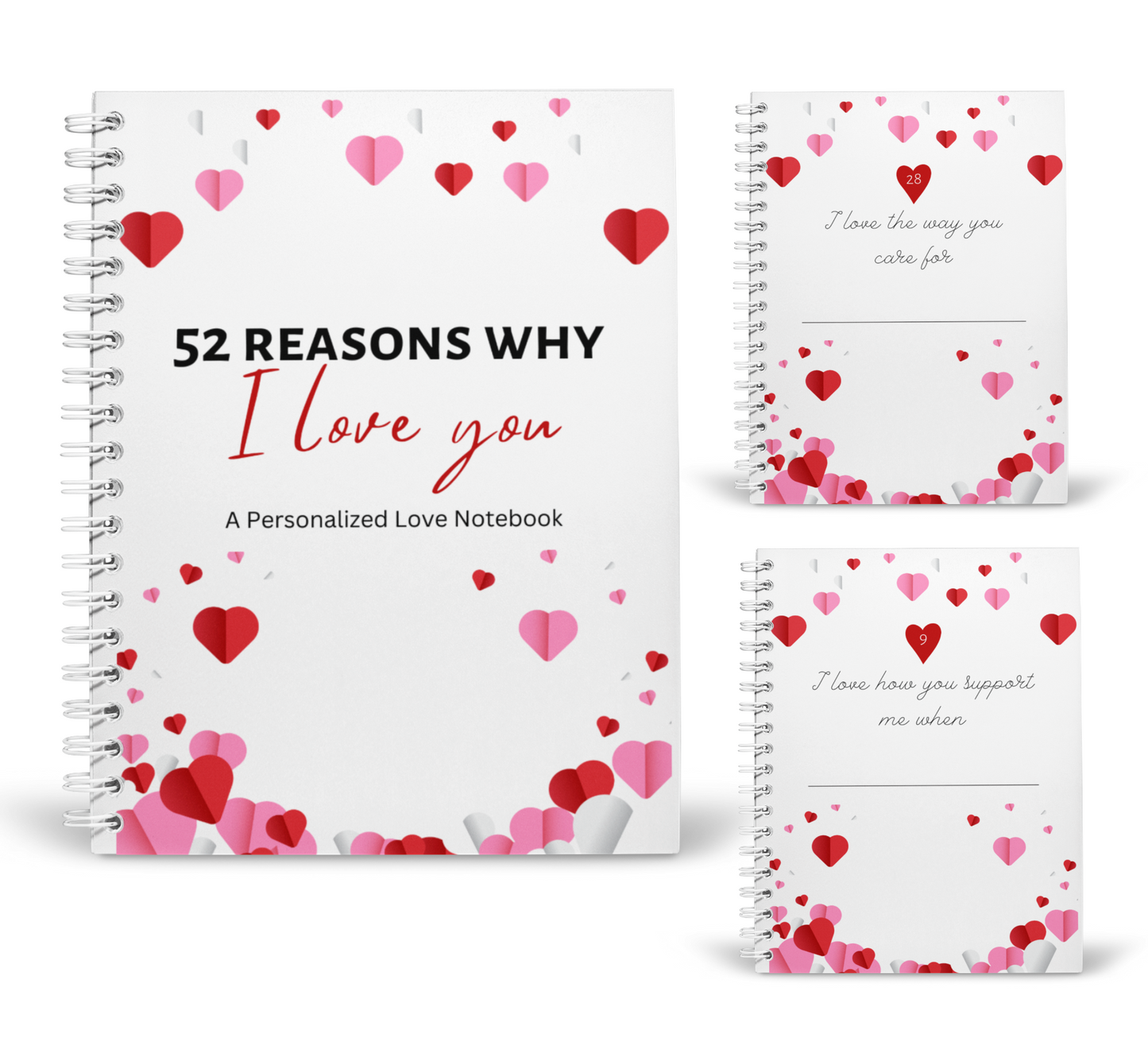 52 Reasons Why I Love You: A Personalized Love Notebook