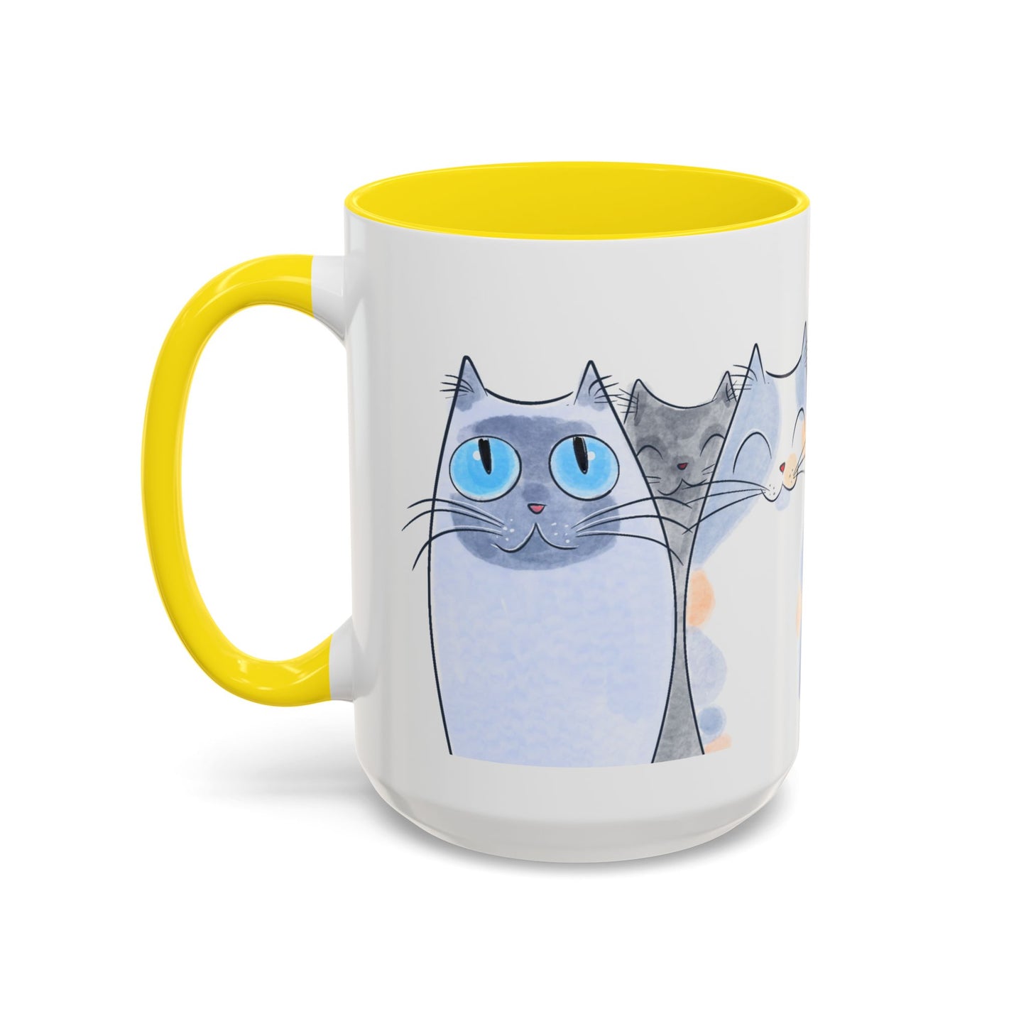 Whimsical Cat Accent Coffee Mug - Purrfect Gift for Cat Lovers