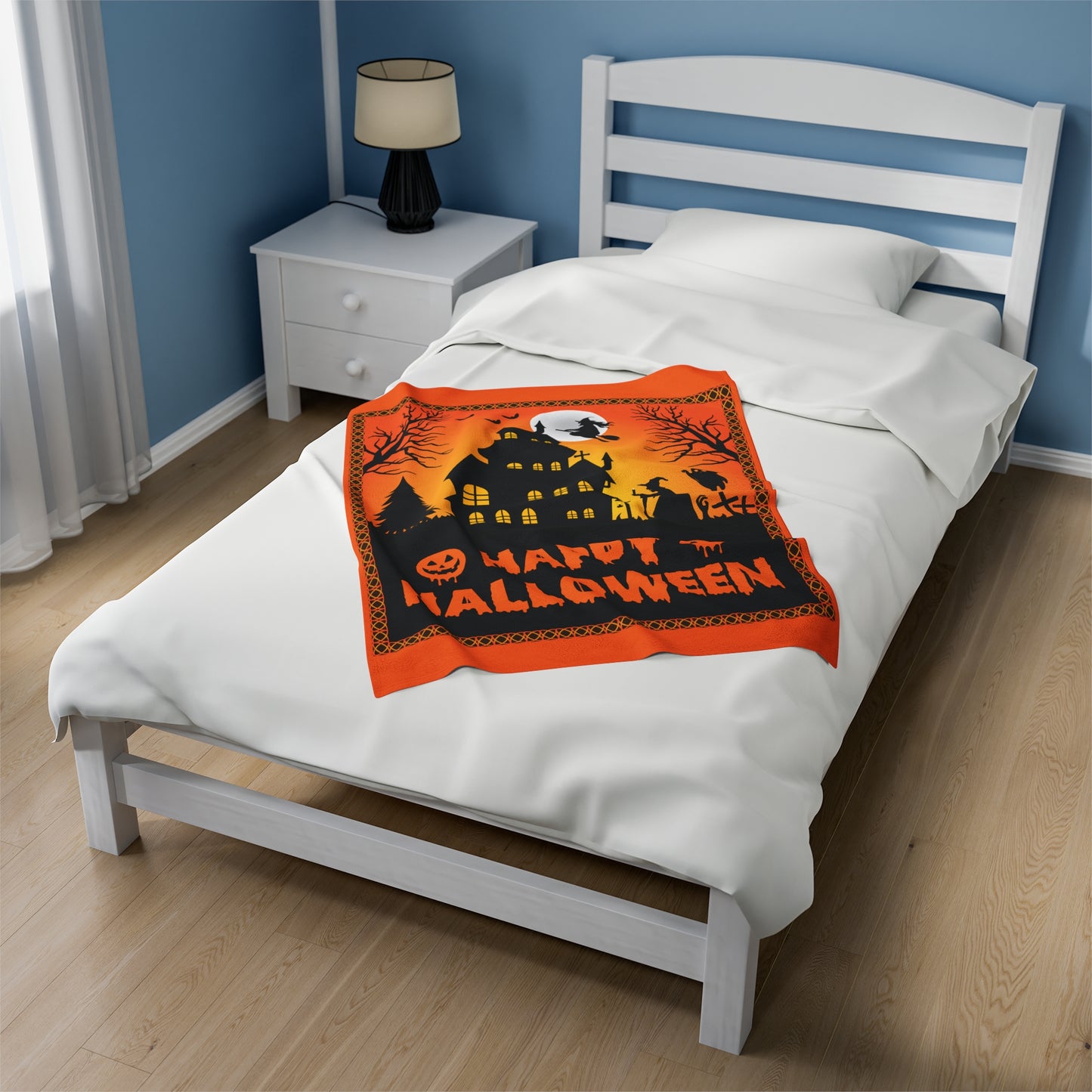 Velveteen Plush Blanket | This is My Halloween Movie Watching Blanket | Gift for Her | Gift for Him | Soft Touch Throw Blanket