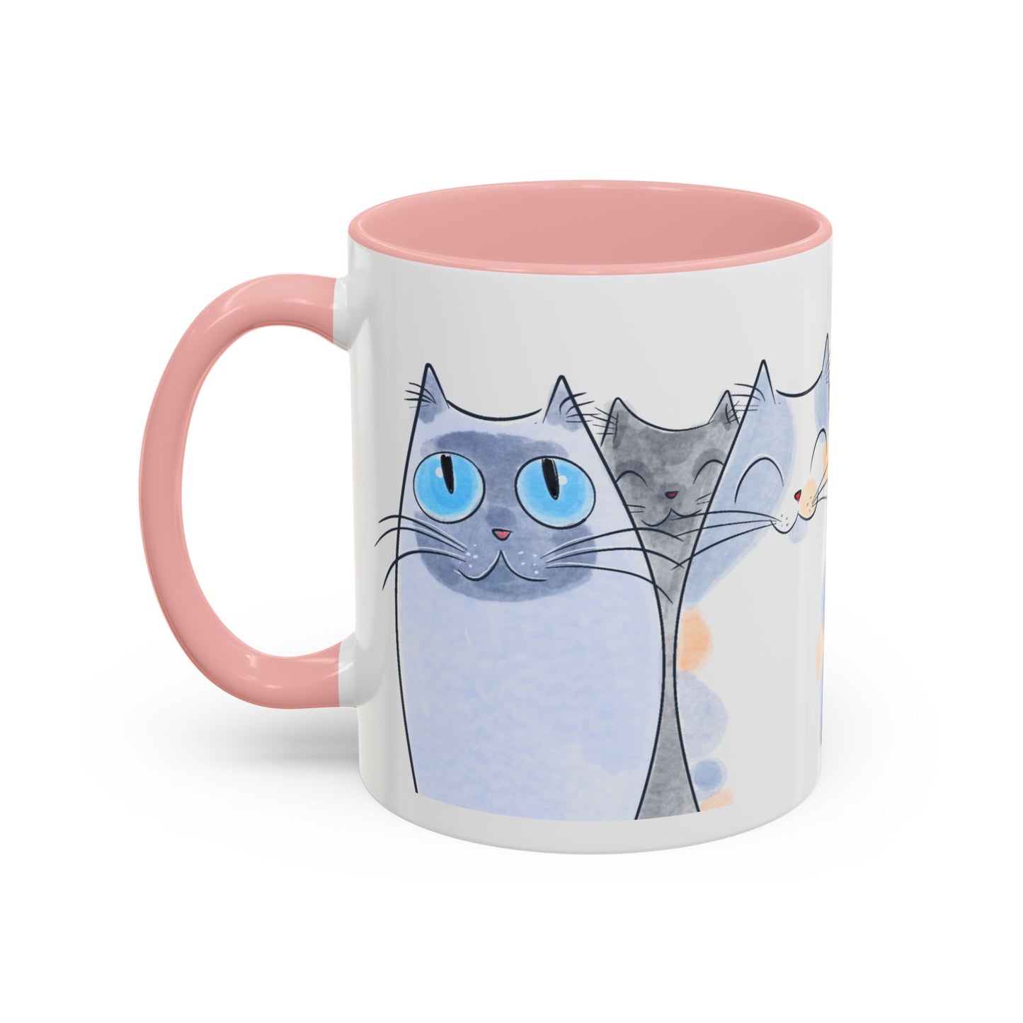 Whimsical Cat Accent Coffee Mug - Purrfect Gift for Cat Lovers