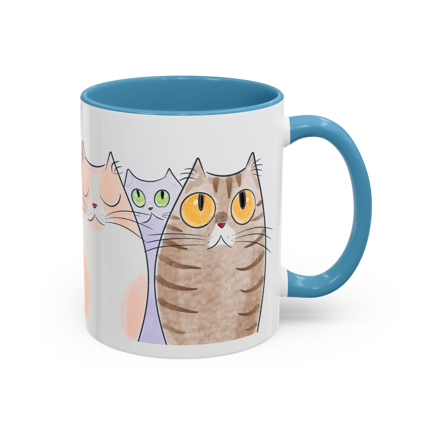 Whimsical Cat Accent Coffee Mug - Purrfect Gift for Cat Lovers