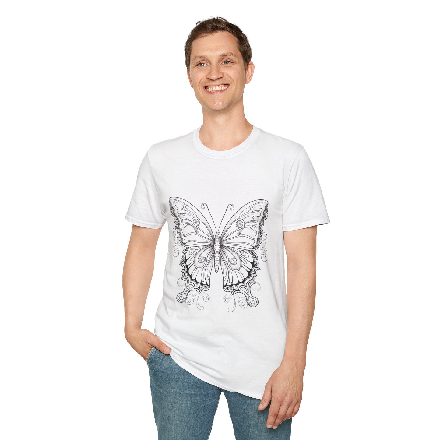 Color-In Mandala T-Shirt for Creative Expression and Self-Discovery