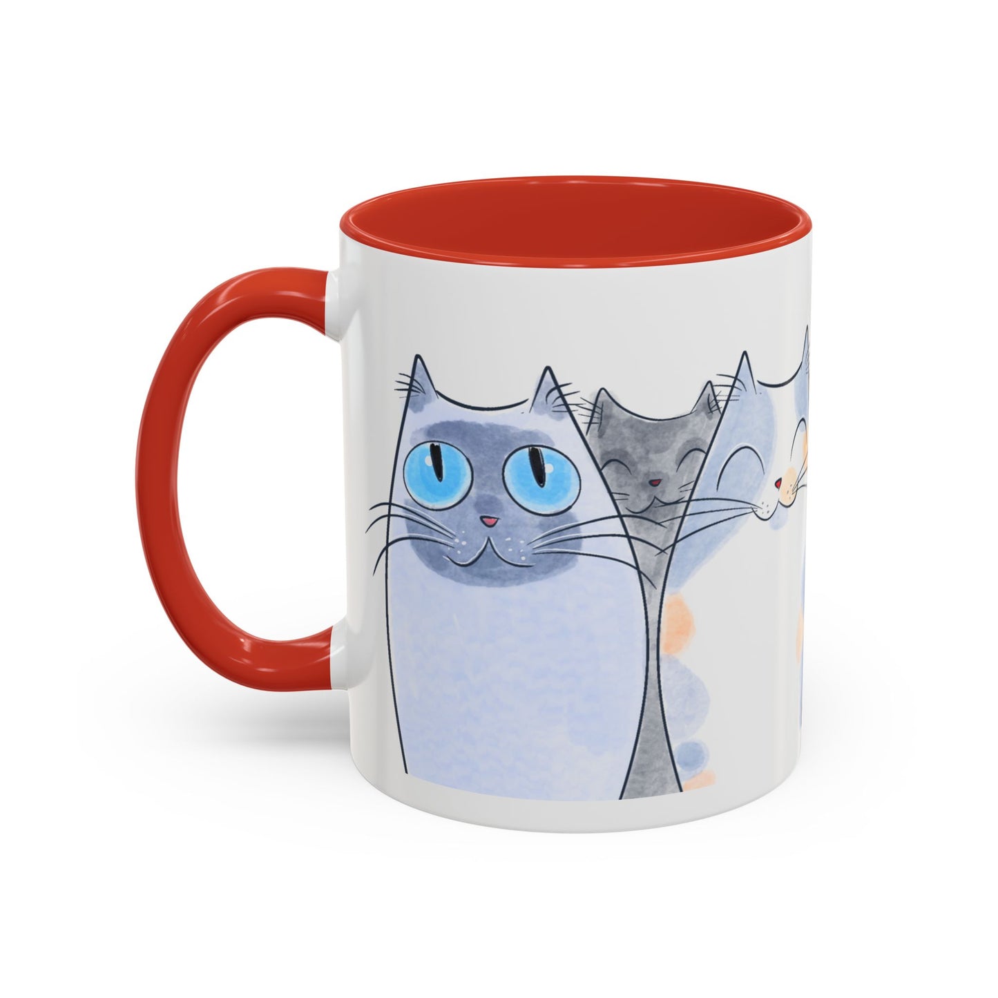 Whimsical Cat Accent Coffee Mug - Purrfect Gift for Cat Lovers