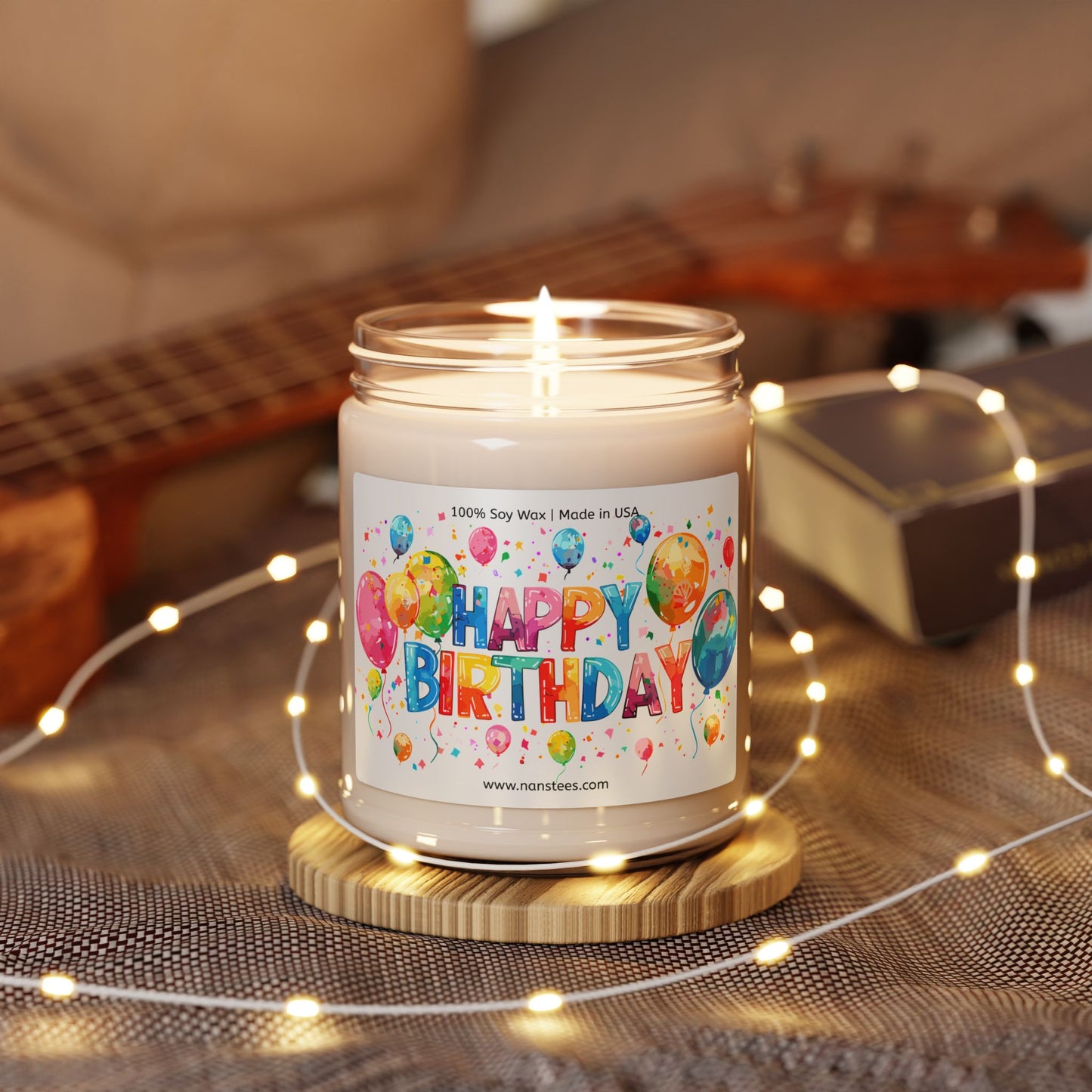 Happy Birthday Scented Soy Candle | 9oz Celebration Gift