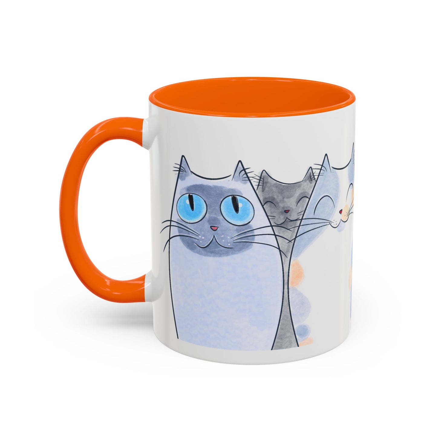 Whimsical Cat Accent Coffee Mug - Purrfect Gift for Cat Lovers