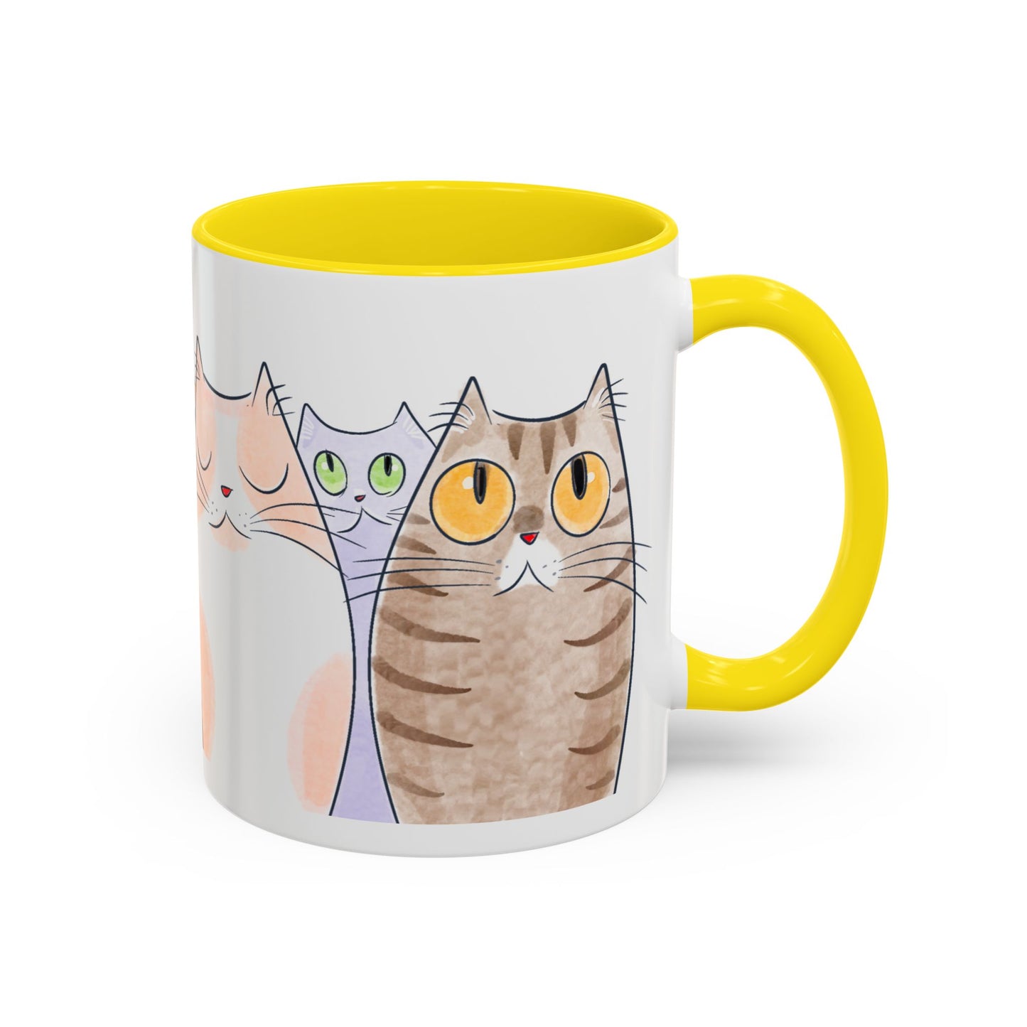 Whimsical Cat Accent Coffee Mug - Purrfect Gift for Cat Lovers