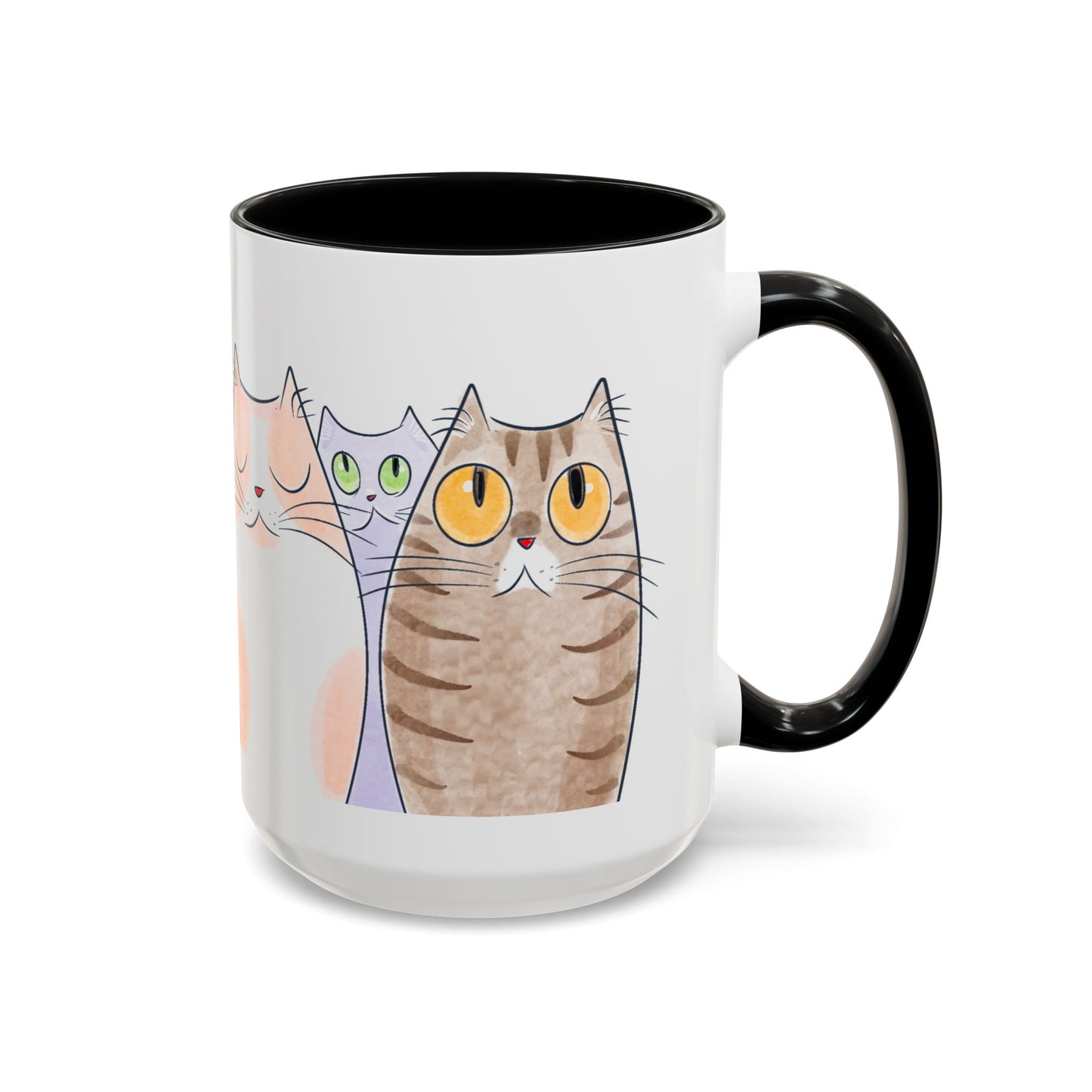Whimsical Cat Accent Coffee Mug - Purrfect Gift for Cat Lovers