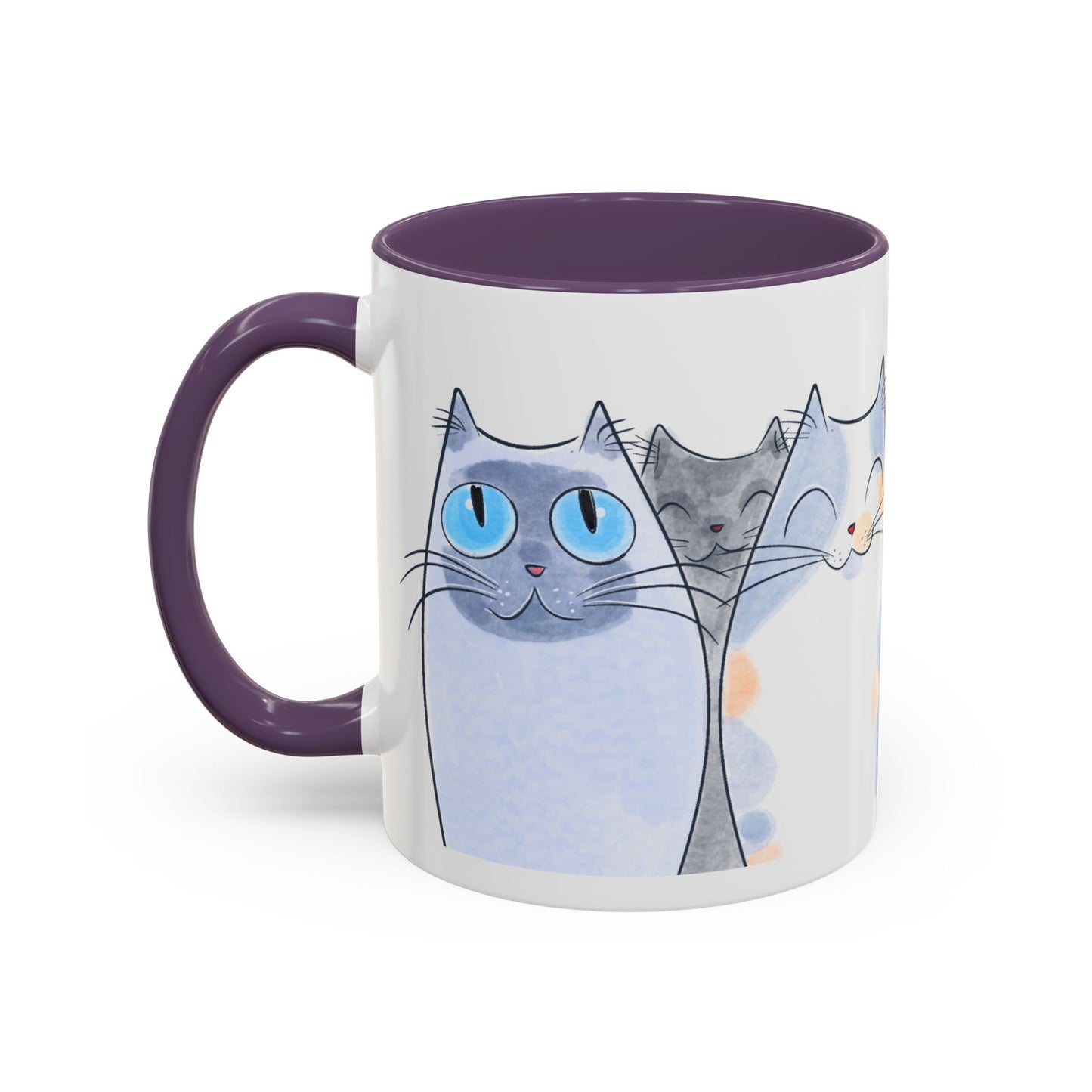 Whimsical Cat Accent Coffee Mug - Purrfect Gift for Cat Lovers