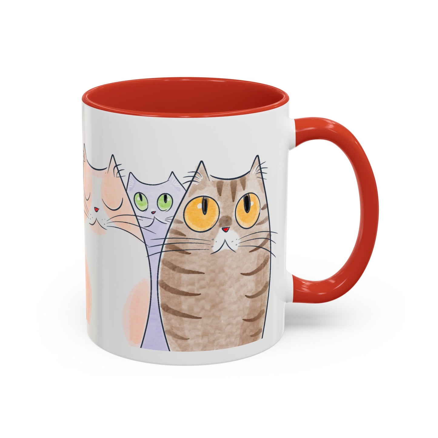 Whimsical Cat Accent Coffee Mug - Purrfect Gift for Cat Lovers