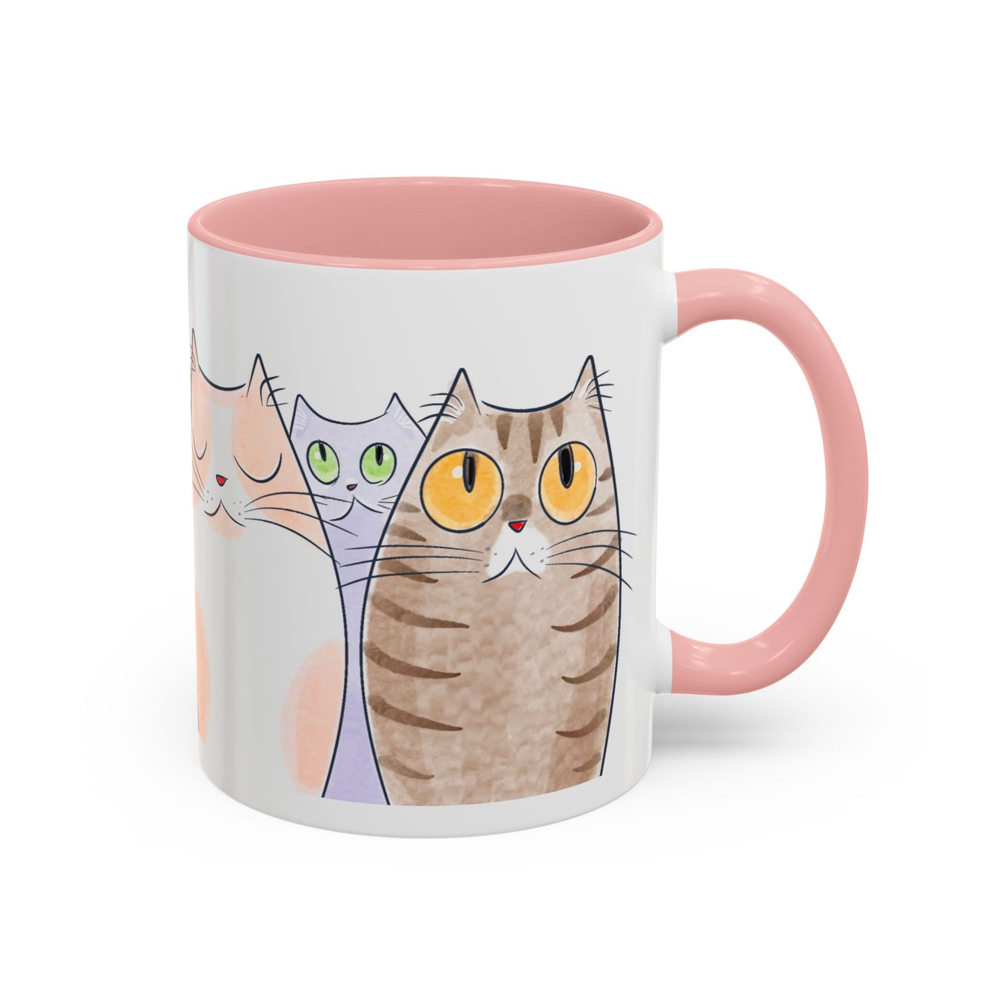 Whimsical Cat Accent Coffee Mug - Purrfect Gift for Cat Lovers
