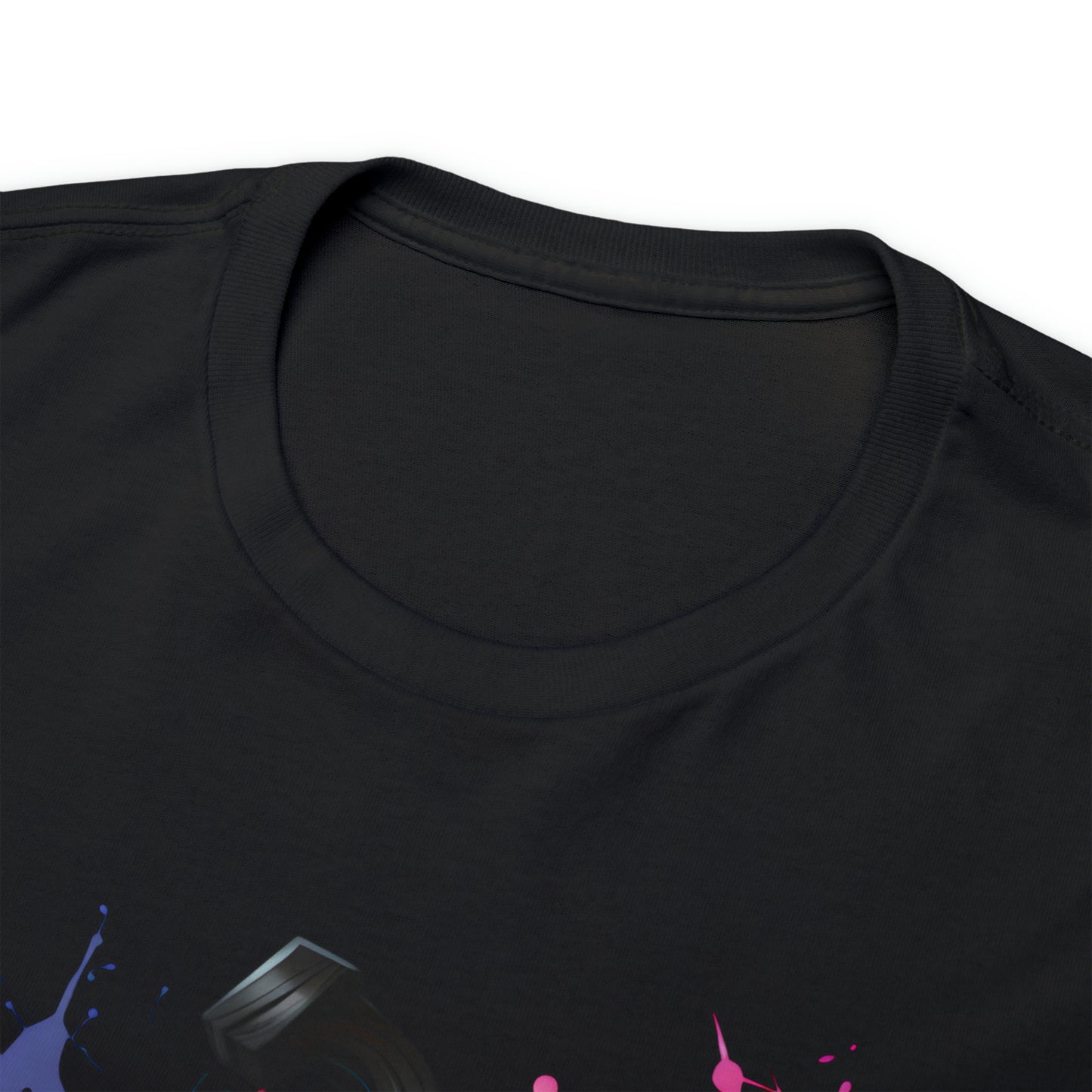 Halloween Pumpkin Rainbow Splash Short Sleeve Graphic T-Shirt (S-3XL)