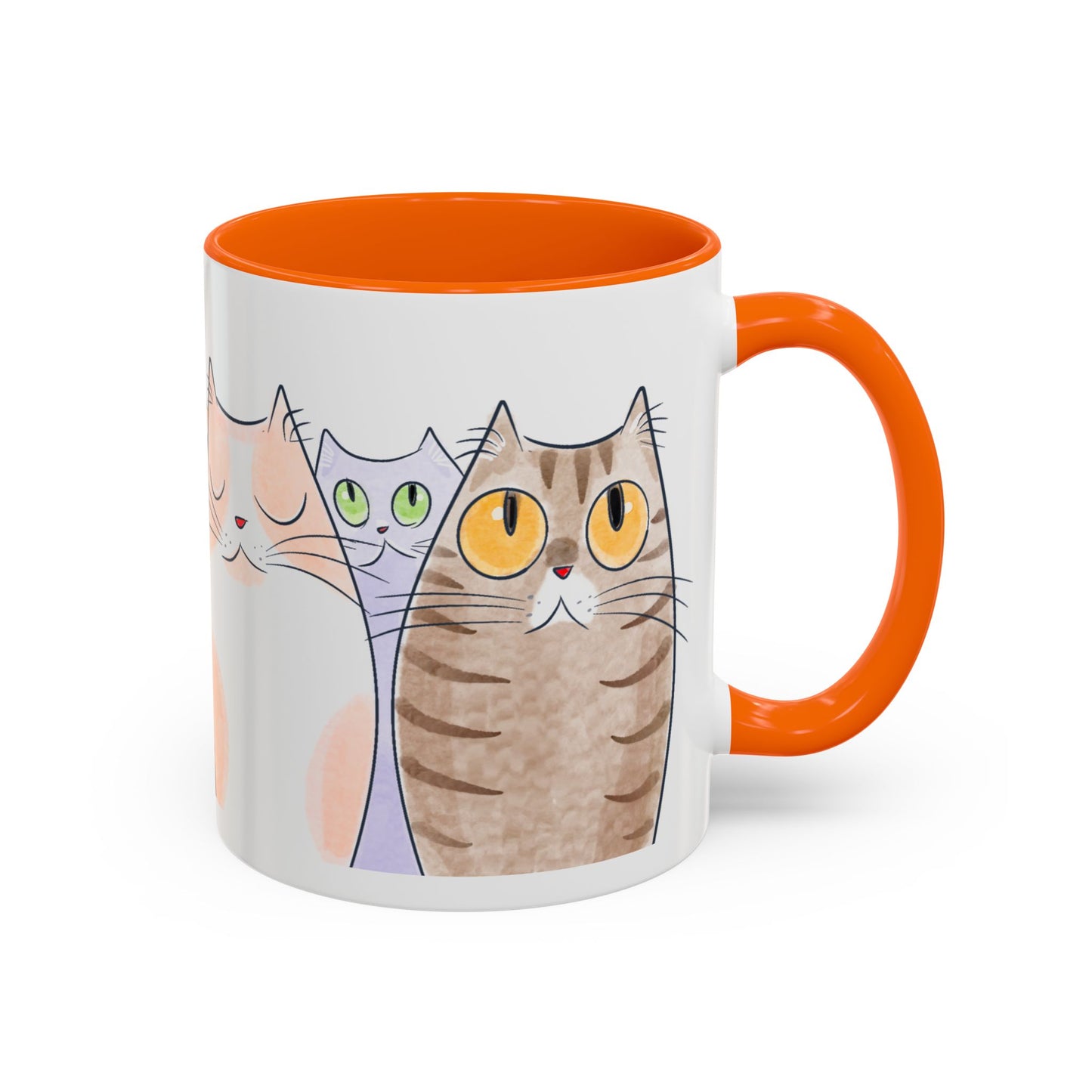 Whimsical Cat Accent Coffee Mug - Purrfect Gift for Cat Lovers