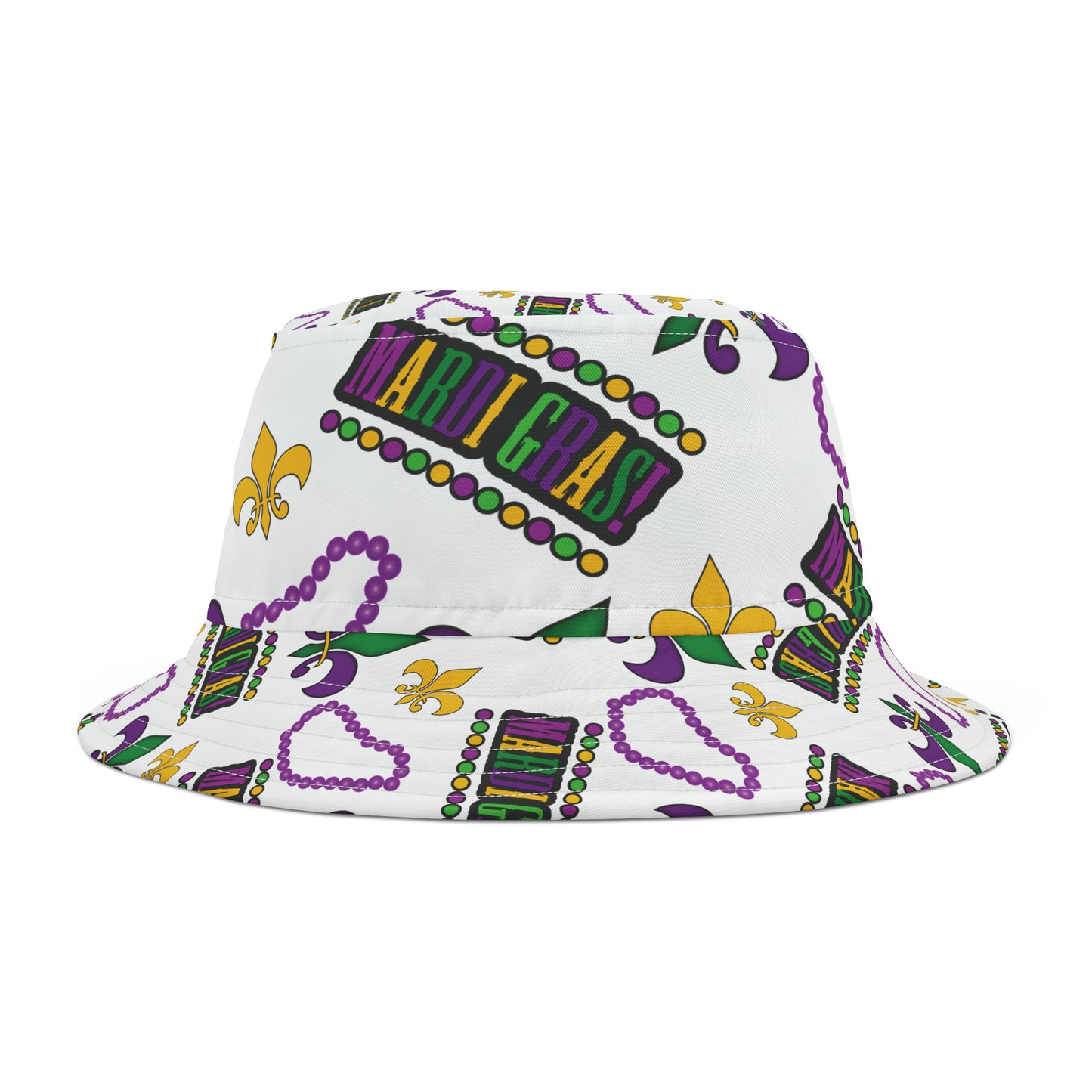 Mardi Gras Bucket Hat | New Orleans Hat | NOLA Hat | Fat Tuesday Hat | Bucket Hat