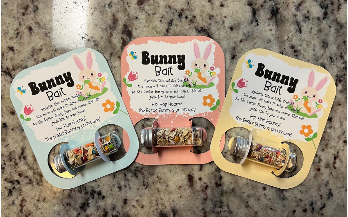 Bunny Bait Card | Gift for Boy | Gift for Girl | Easter Basket Stuffer | Easter Gift for Kids | Easter Gift